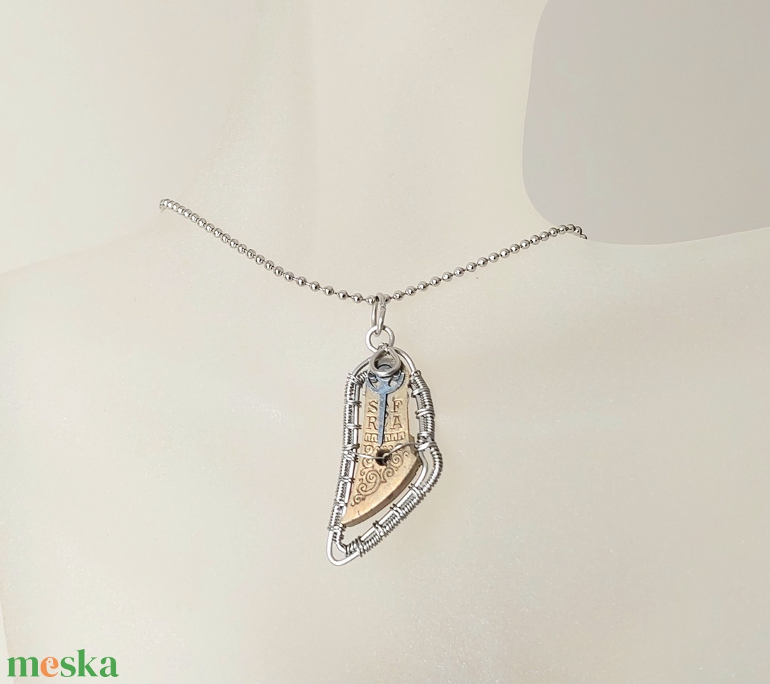 Steampunk unisex acél nyaklánc - ékszer - nyaklánc - medálos nyaklánc - Meska.hu