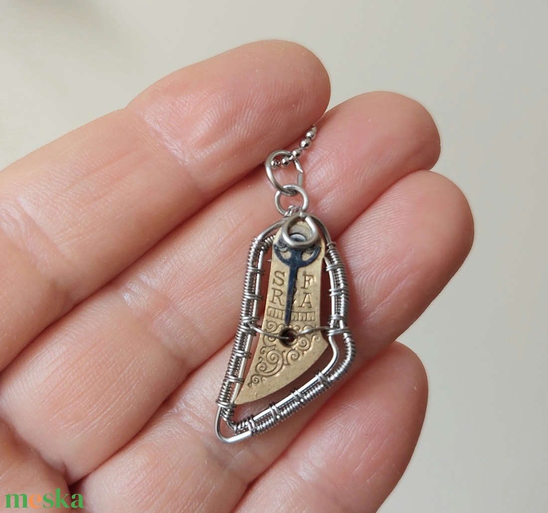 Steampunk unisex acél nyaklánc - ékszer - nyaklánc - medálos nyaklánc - Meska.hu