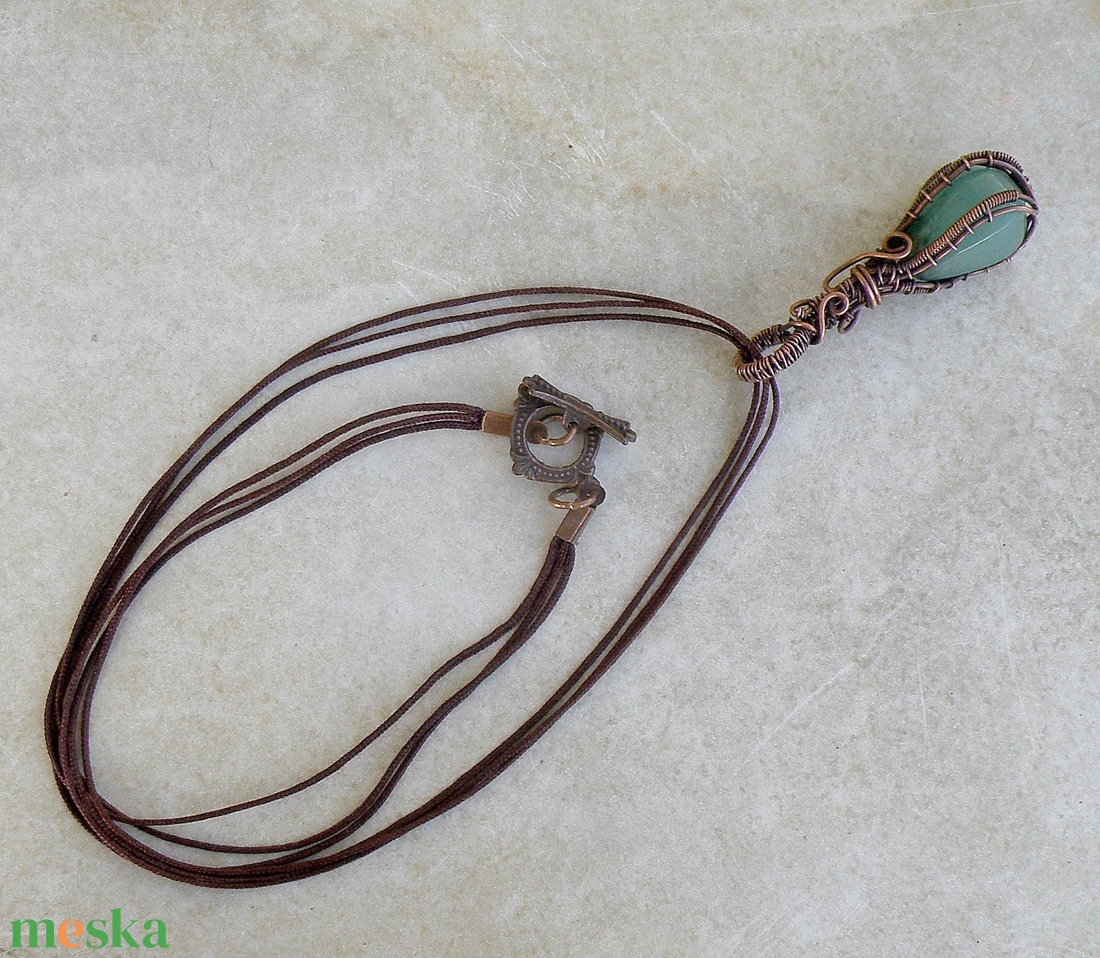 Aventurin karmok között nyaklánc - ékszer - nyaklánc - medálos nyaklánc - Meska.hu