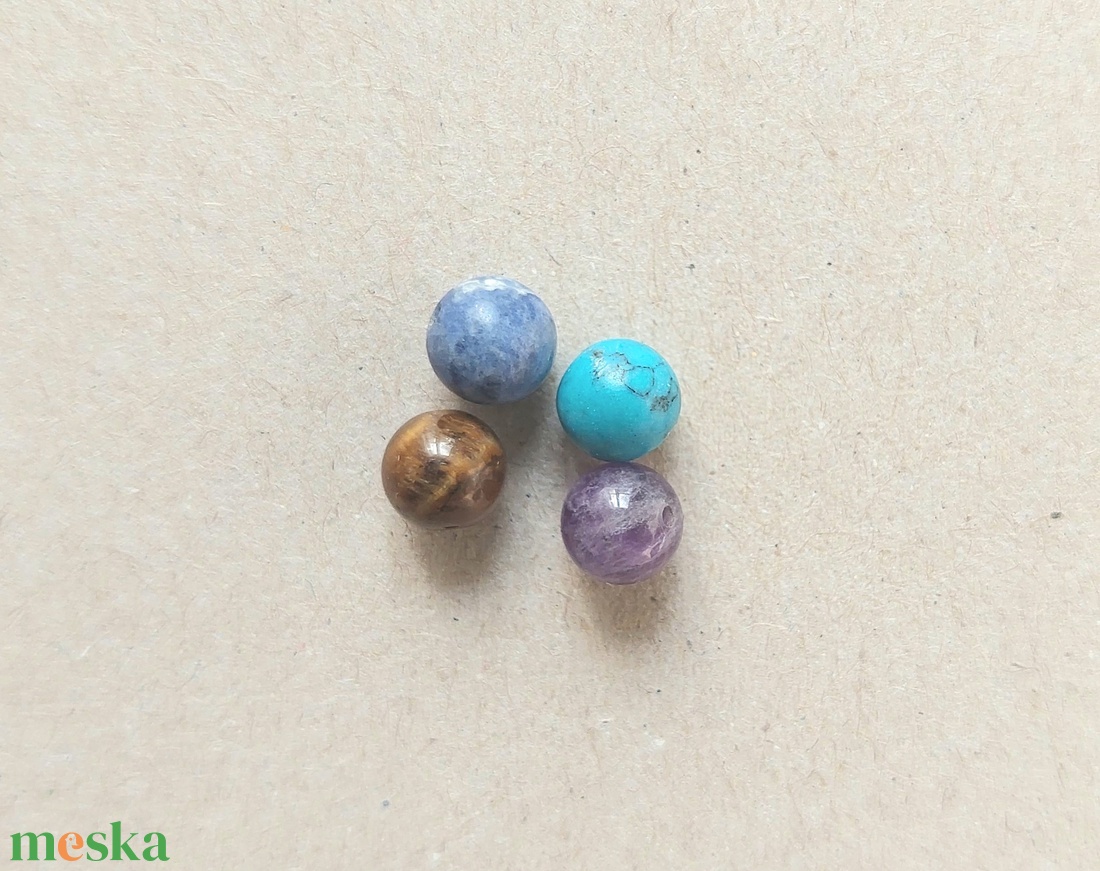 Állítható vörösréz gyűrű ásvány golyóval - ékszer - gyűrű - statement gyűrű - Meska.hu