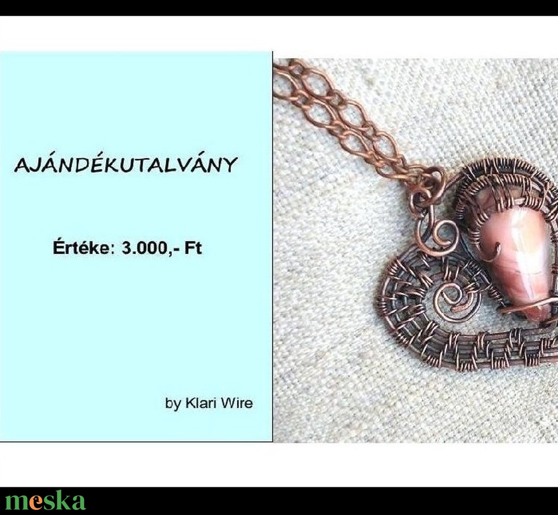 Ajándékutalvány 3.000,-Ft értékben - otthon & életmód - papír, írószer - ajándékozás kellékei - ajándék sorsjegy - Meska.hu