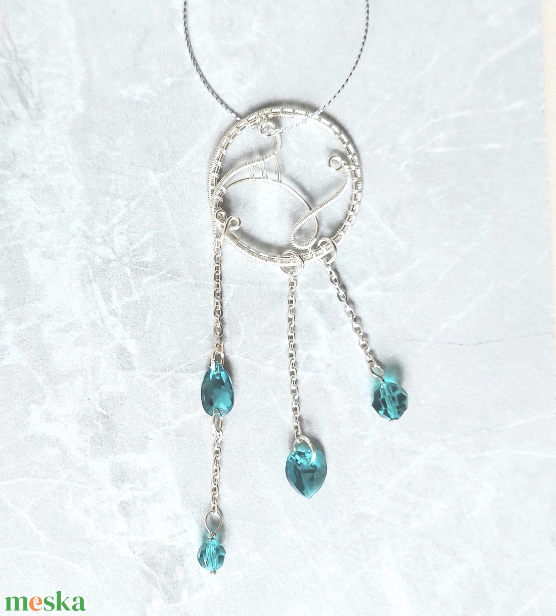 Zöld swarovski kristályos karácsonyfadísz - karácsony - karácsonyi lakásdekoráció - karácsonyfadíszek - Meska.hu