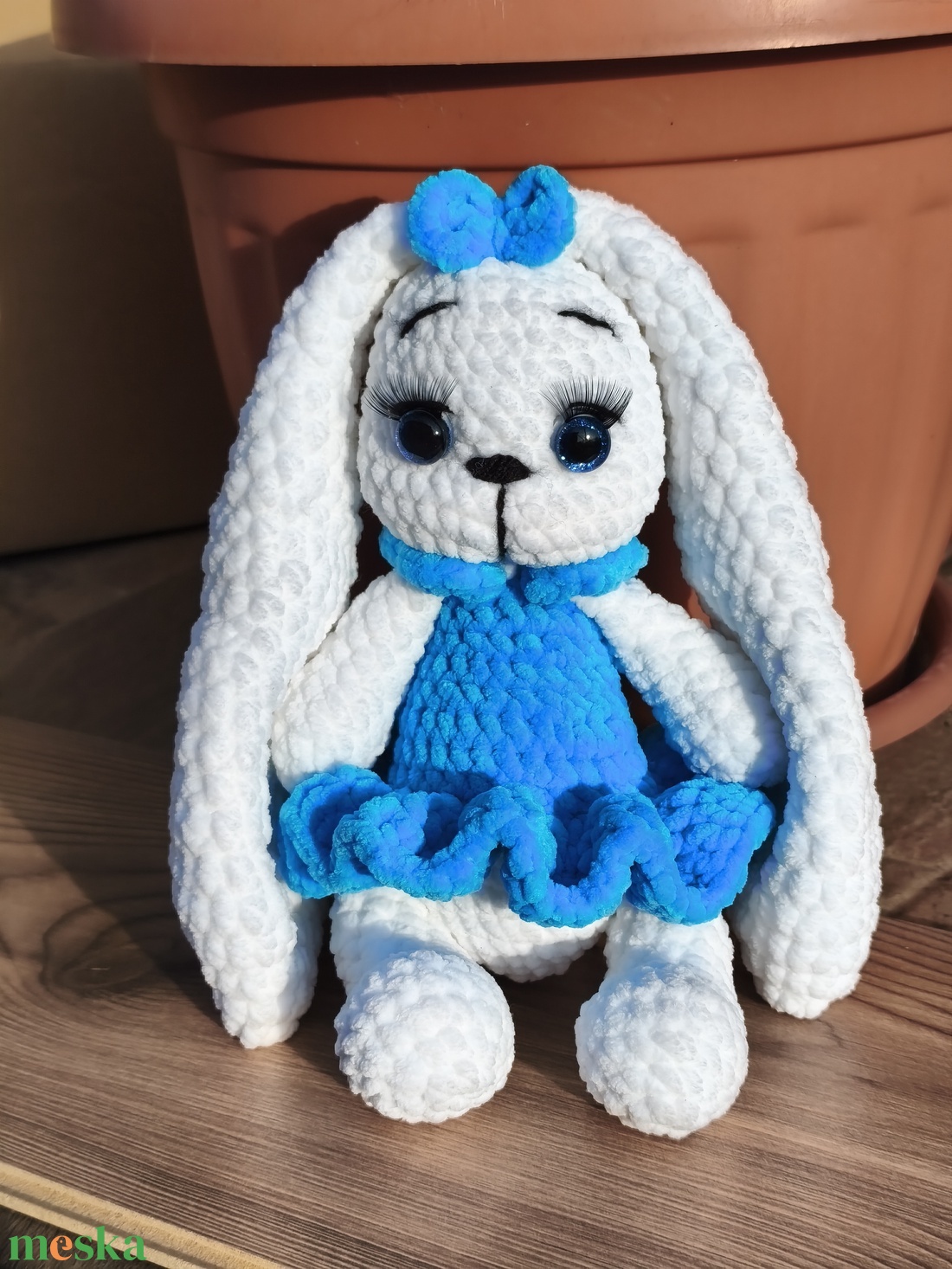 Plüss nyuszi - játék & sport - plüssállat & játékfigura - nyuszi - Meska.hu