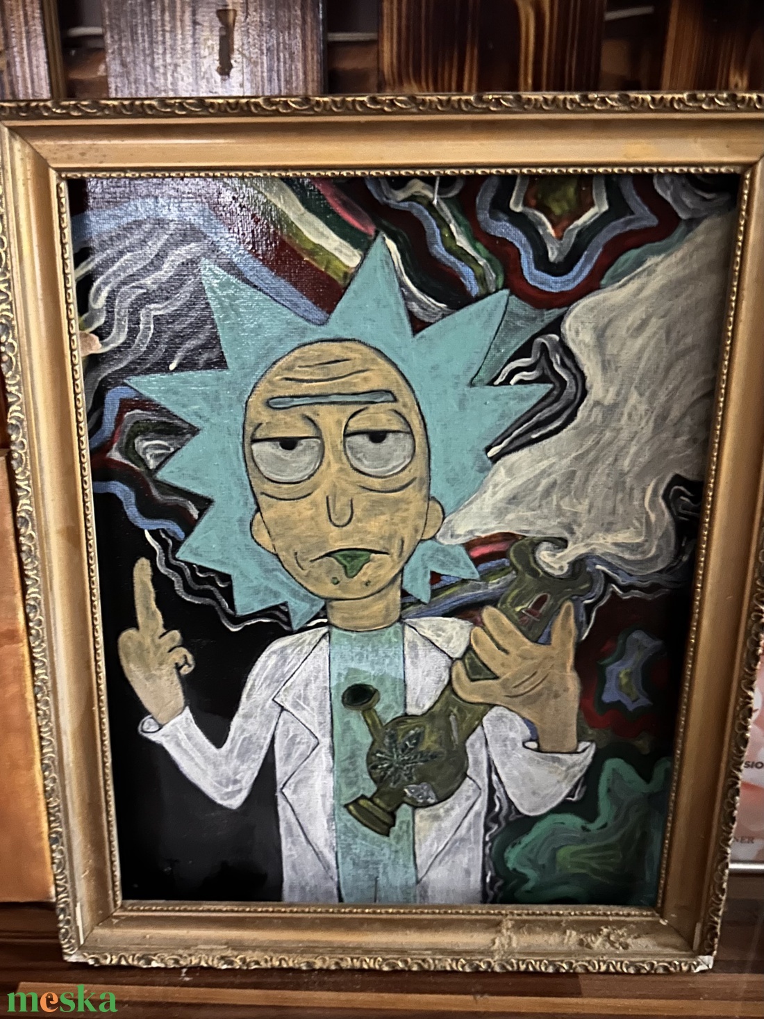 Rick és Morty festmény - művészet - festmény - akril - Meska.hu
