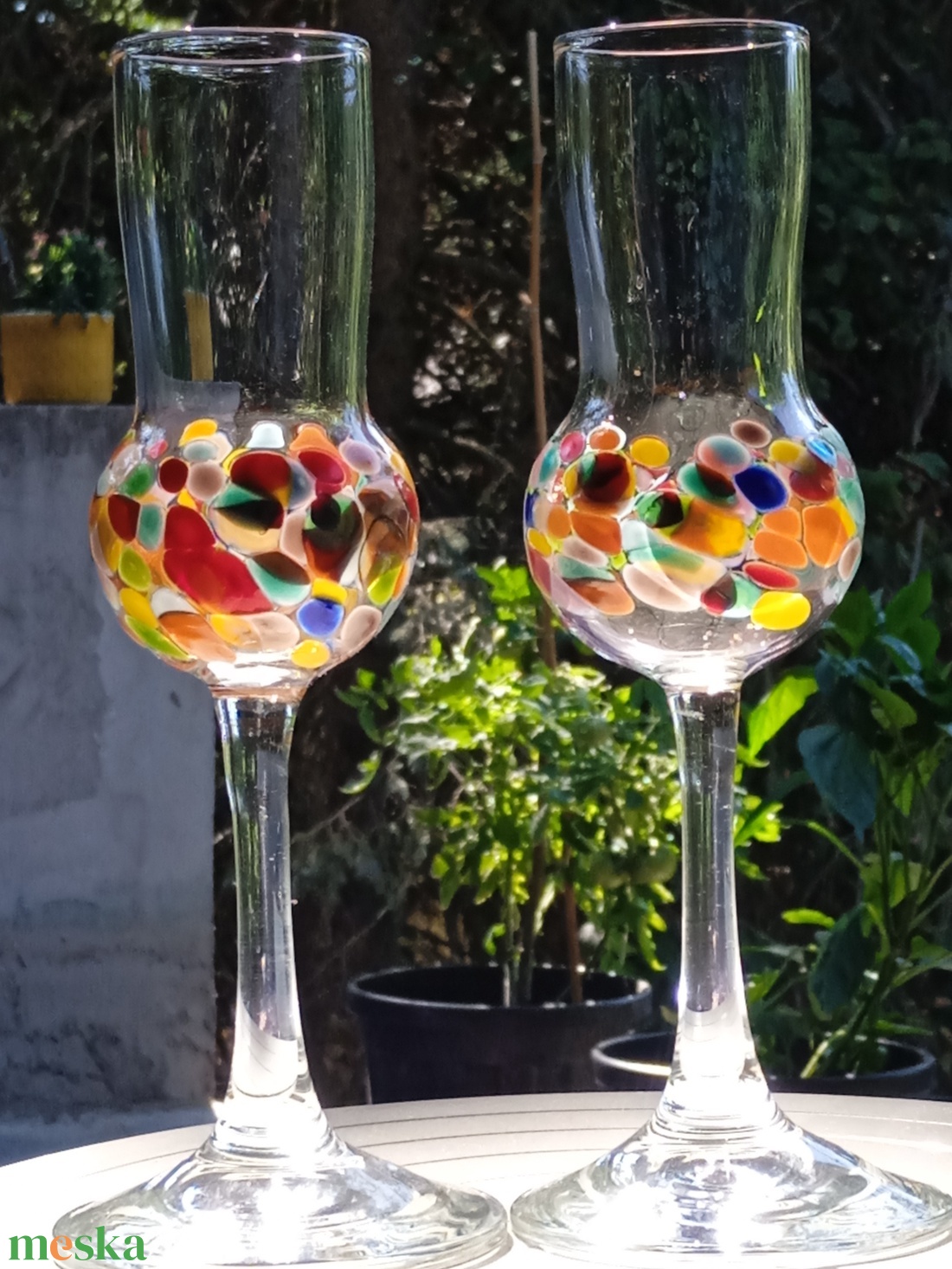2 darabos Tulipán Pálinkás Pohár Készlet - otthon & életmód - konyhafelszerelés, tálalás - tálalás - pálinkás poharak, szettek - Meska.hu