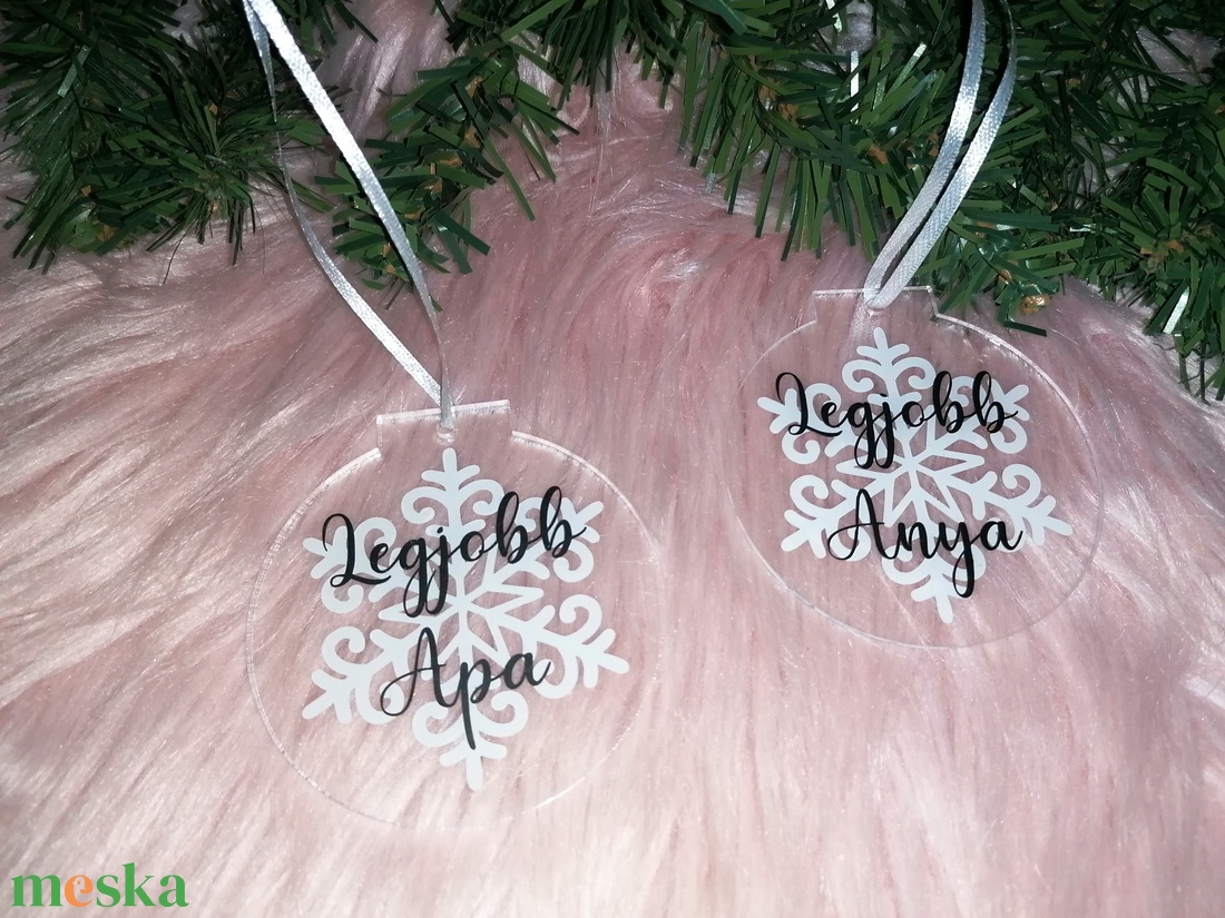 Névre szóló karácsonyfadísz - karácsony - karácsonyi lakásdekoráció - karácsonyfadíszek - Meska.hu