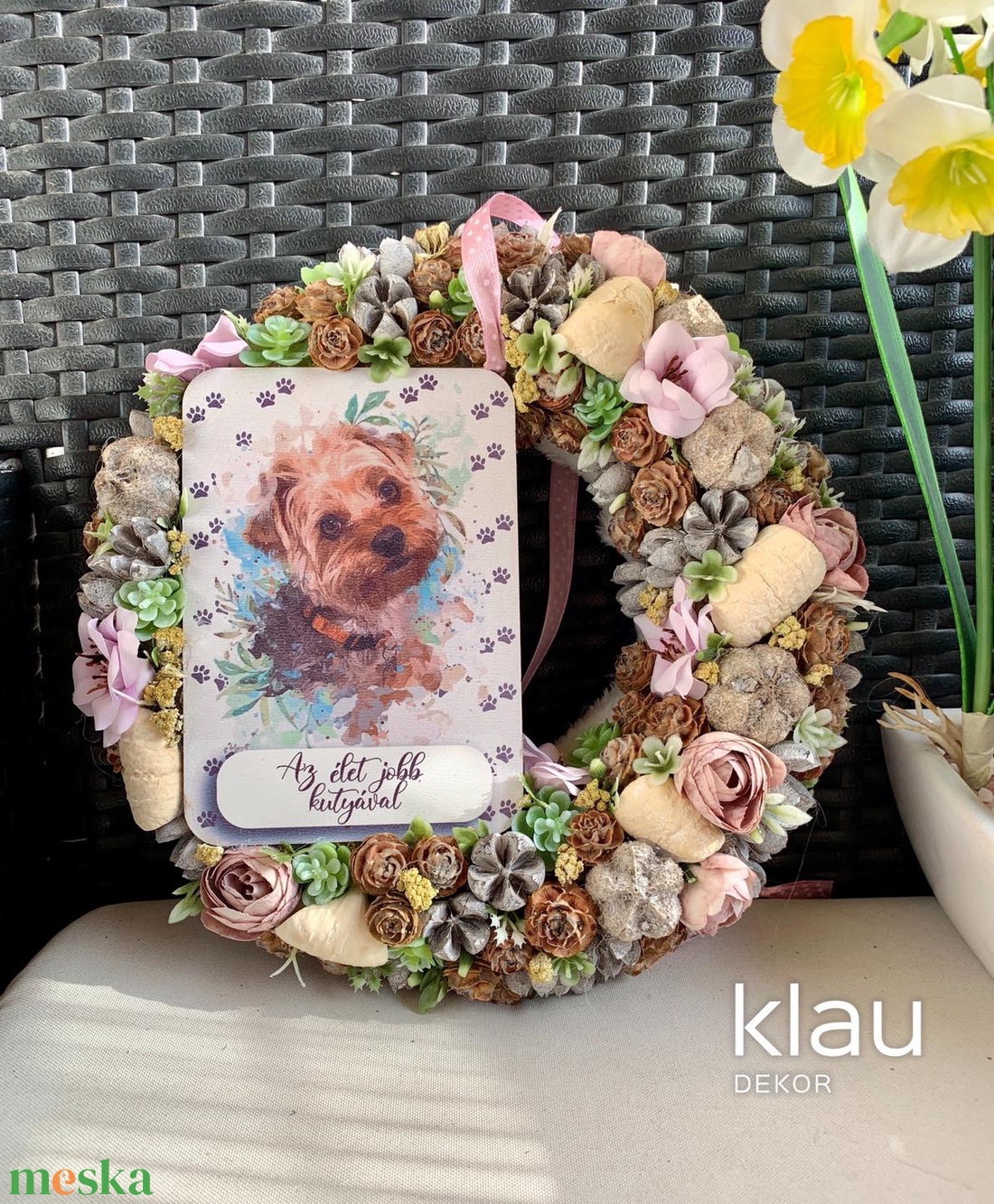 Táblás yorki ajtódísz, kopogtató  - otthon & életmód - dekoráció - ajtó- és ablak dekoráció - ajtódísz & kopogtató - Meska.hu