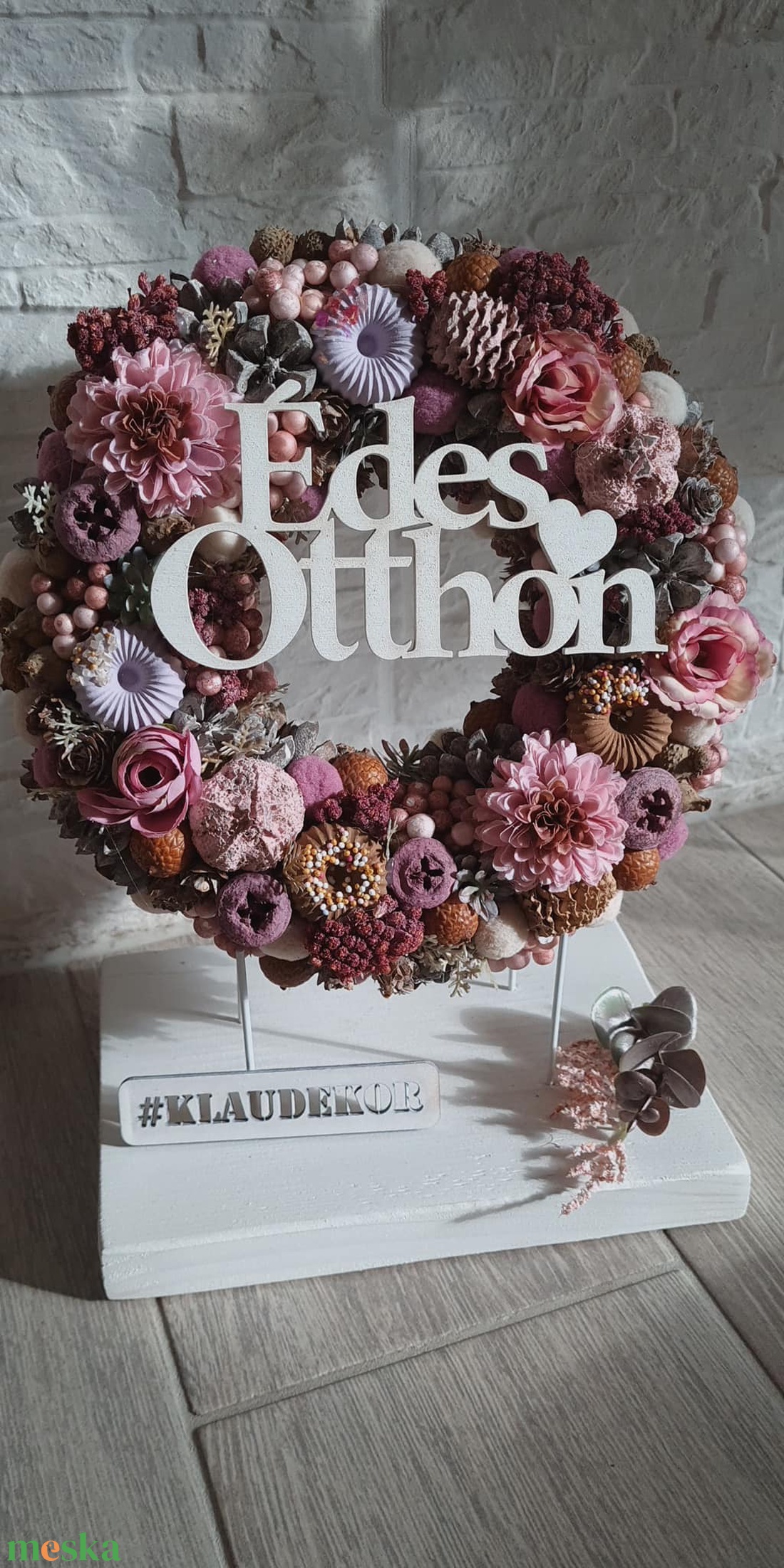 Édes otthon ajtódísz, kopogtató  - otthon & életmód - dekoráció - ajtó- és ablak dekoráció - ajtódísz & kopogtató - Meska.hu