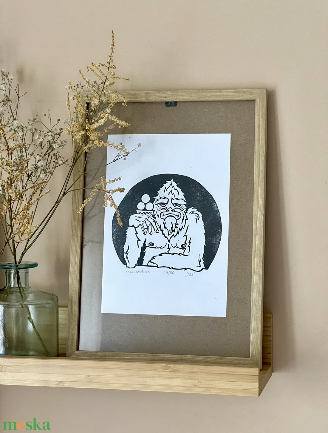 Egyedi Linómetszet - Yeti - művészet - grafika & illusztráció - művészi nyomat - Meska.hu Egyedi Linómetszet - Yeti - művészet - grafika & illusztráció - művészi nyomat - Meska.hu