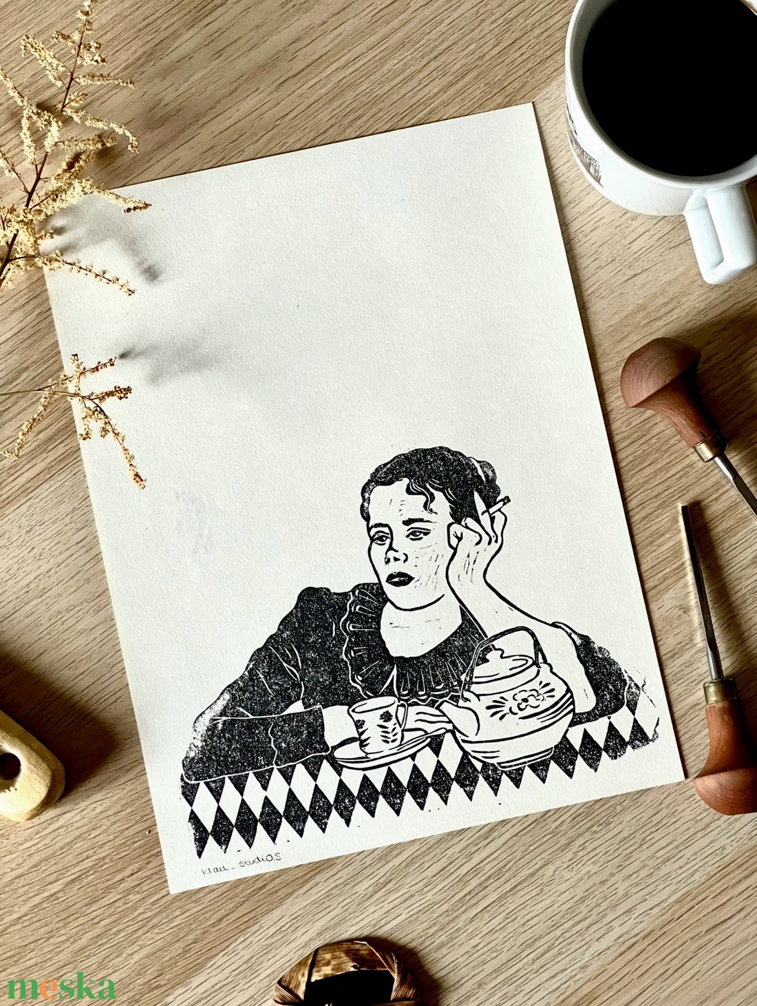 Egyedi Linómetszet - Mood - művészet - grafika & illusztráció - művészi nyomat - Meska.hu Egyedi Linómetszet - Mood - művészet - grafika & illusztráció - művészi nyomat - Meska.hu