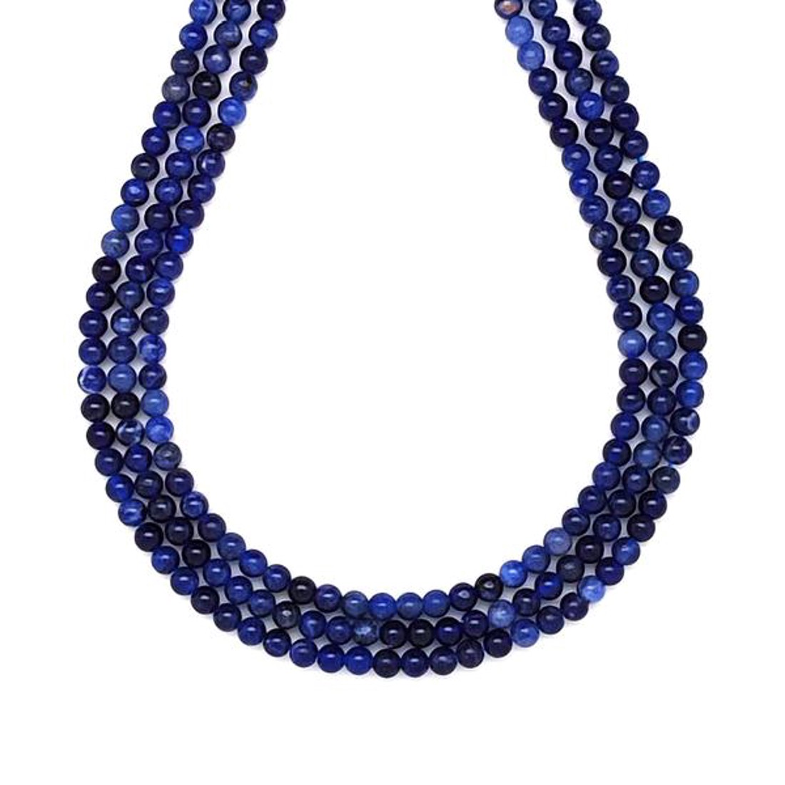 Szodalit golyó A 3-4mm ékszerkészítő alapanyag (füzér) - kellékek & szerszámok - ásvány alapanyag - ásványfüzér - Meska.hu