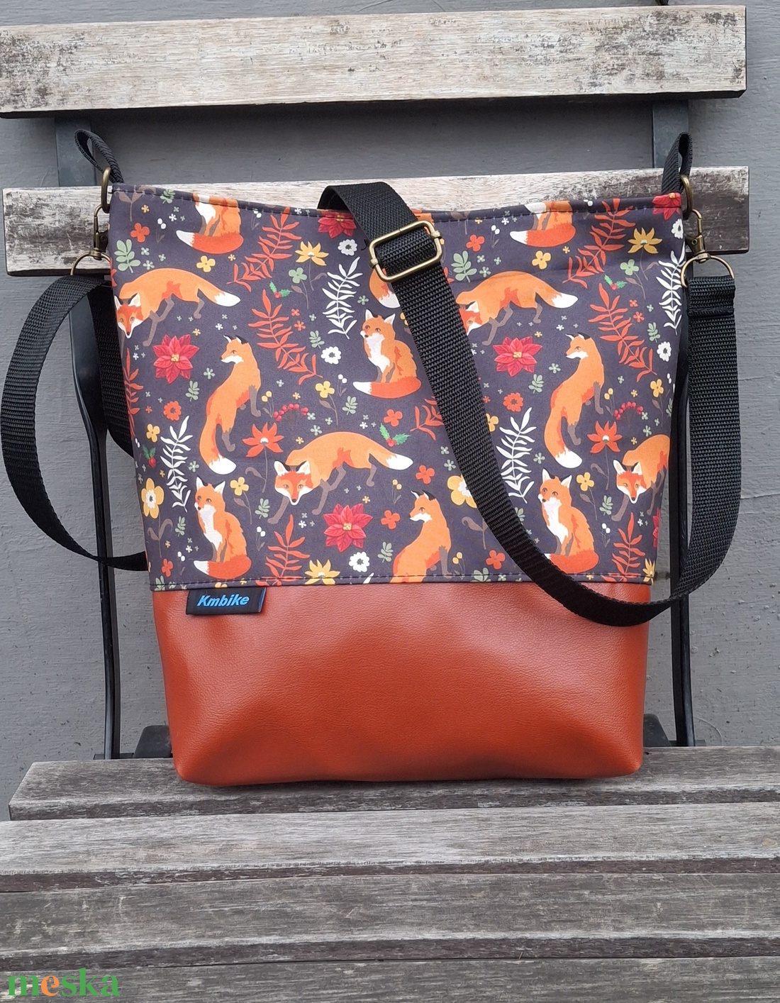  Rókás válltáska - táska & tok - kézitáska & válltáska - válltáska - Meska.hu