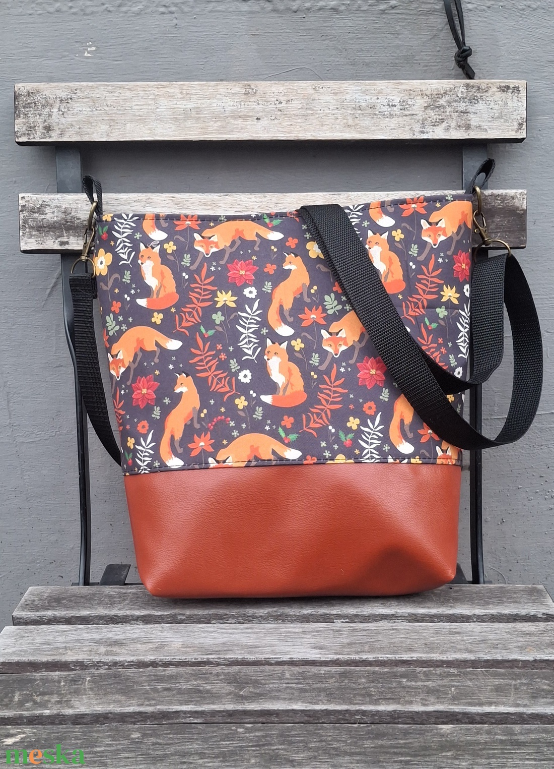  Rókás válltáska - táska & tok - kézitáska & válltáska - válltáska - Meska.hu