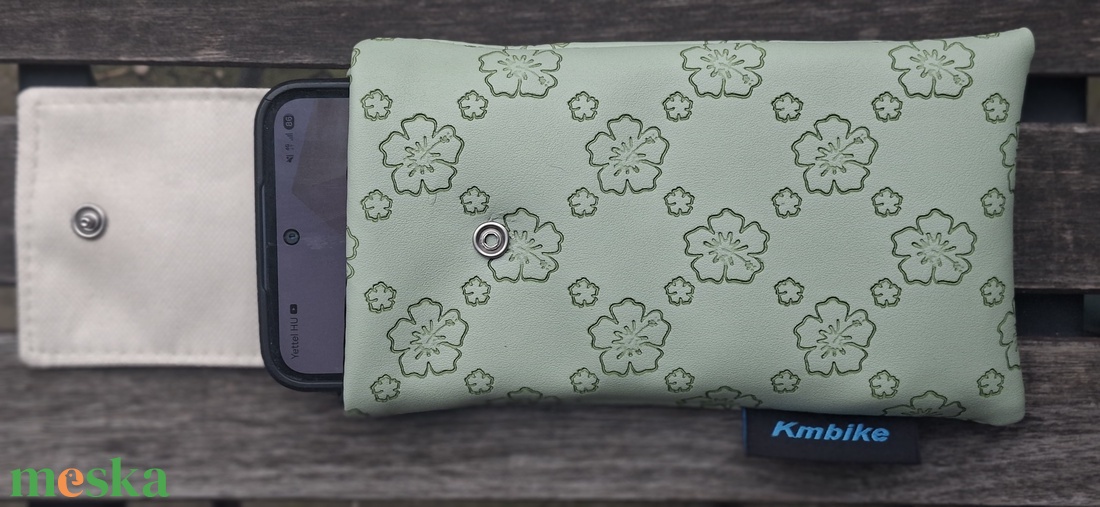 Virág mintás ,zöld mobiltok vagy szemüvegtok - táska & tok - pénztárca & más tok - telefontok - Meska.hu