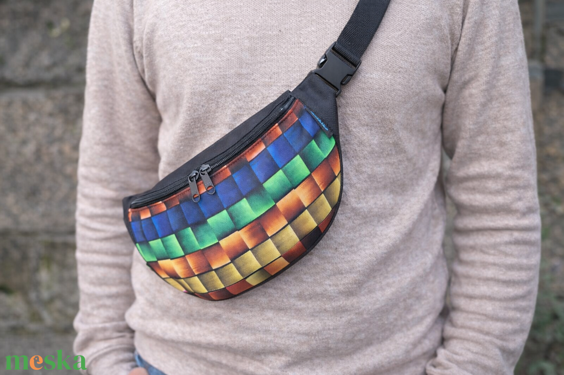 Övtáska szines  - táska & tok - övtáska - Meska.hu