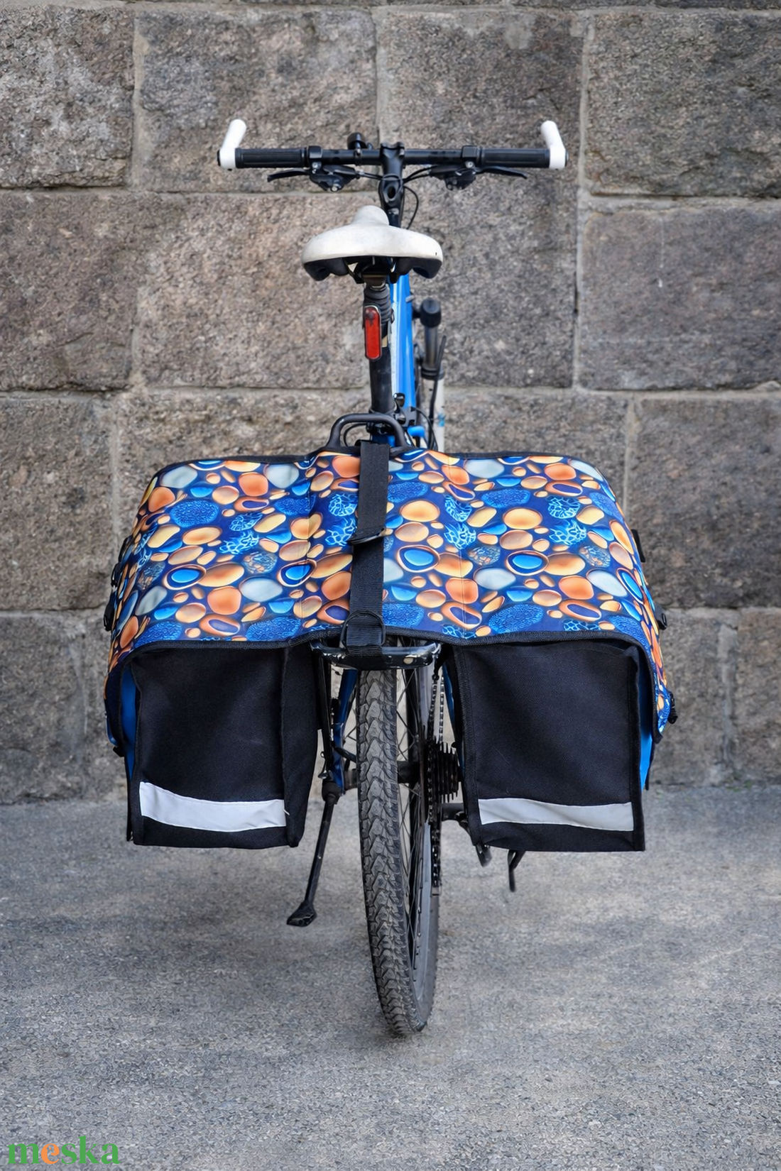 Kavicsos Biciklis csomagtartó táska - játék & sport - sport és kikapcsolódás - kerékpározás - biciklis táska - Meska.hu