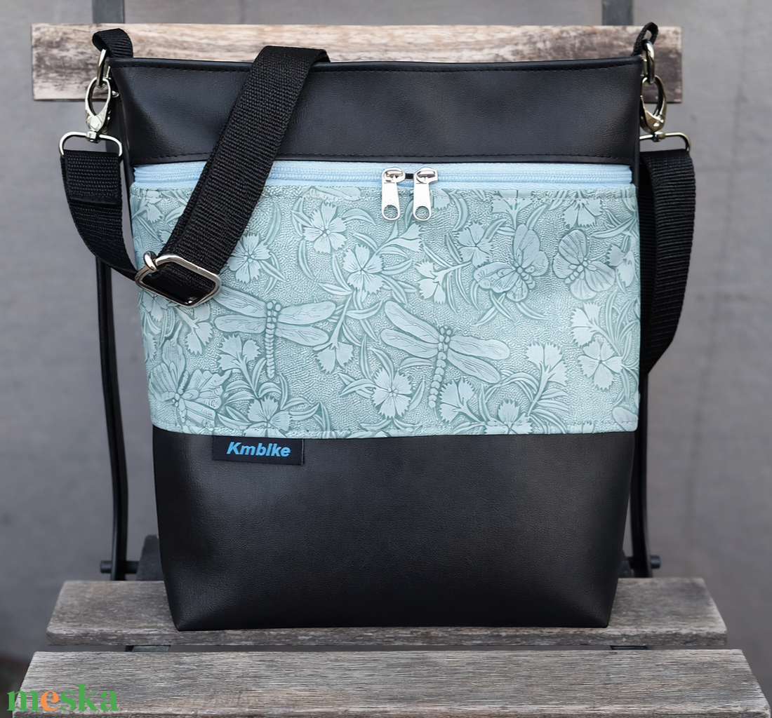  Szitakötö és pillangó mintás válltáska,oldaltáska - táska & tok - kézitáska & válltáska - válltáska - Meska.hu