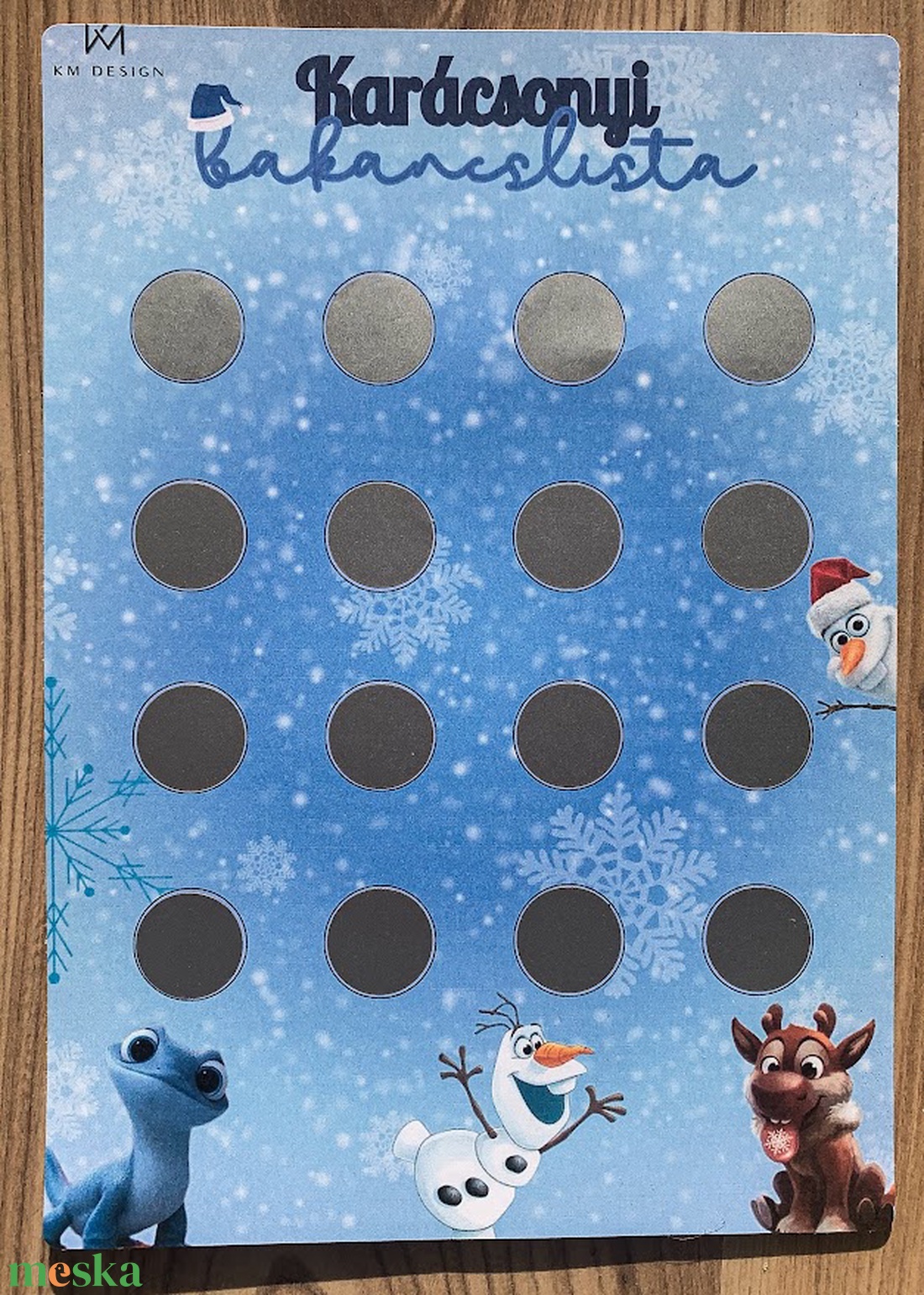 Karácsonyi kaparós bakancslista - Jégvarázs - karácsony - karácsonyi ajándékozás - karácsonyi képeslap, üdvözlőlap, ajándékkísérő - Meska.hu Karácsonyi kaparós bakancslista - Jégvarázs - karácsony - karácsonyi ajándékozás - karácsonyi képeslap, üdvözlőlap, ajándékkísérő - Meska.hu