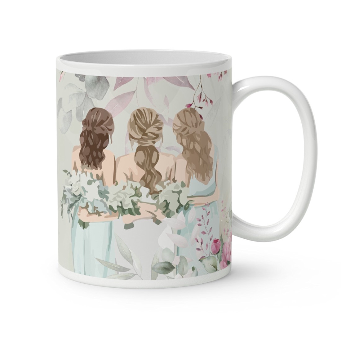 Kérd a neveddel - Én és a koszorúslányok - Esküvő mintás bögre - otthon & életmód - konyhafelszerelés, tálalás - tálalás - bögre & csésze - Meska.hu