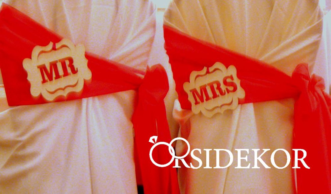 Mr & Mrs táblácska  - esküvő - dekoráció - helyszíni dekor - Meska.hu