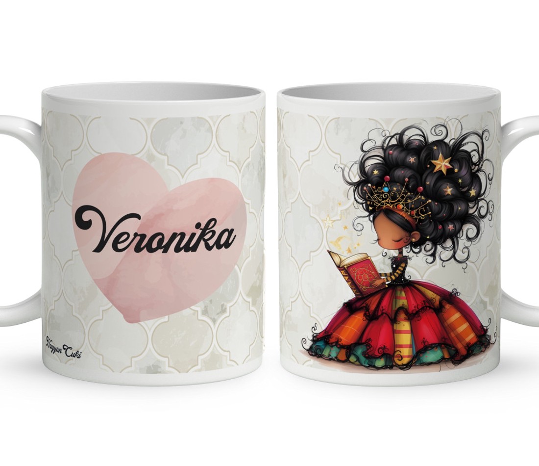Névvel kérhető - Szépséges könyv hercegnő mintás bögre - otthon & életmód - konyhafelszerelés, tálalás - tálalás - bögre & csésze - Meska.hu