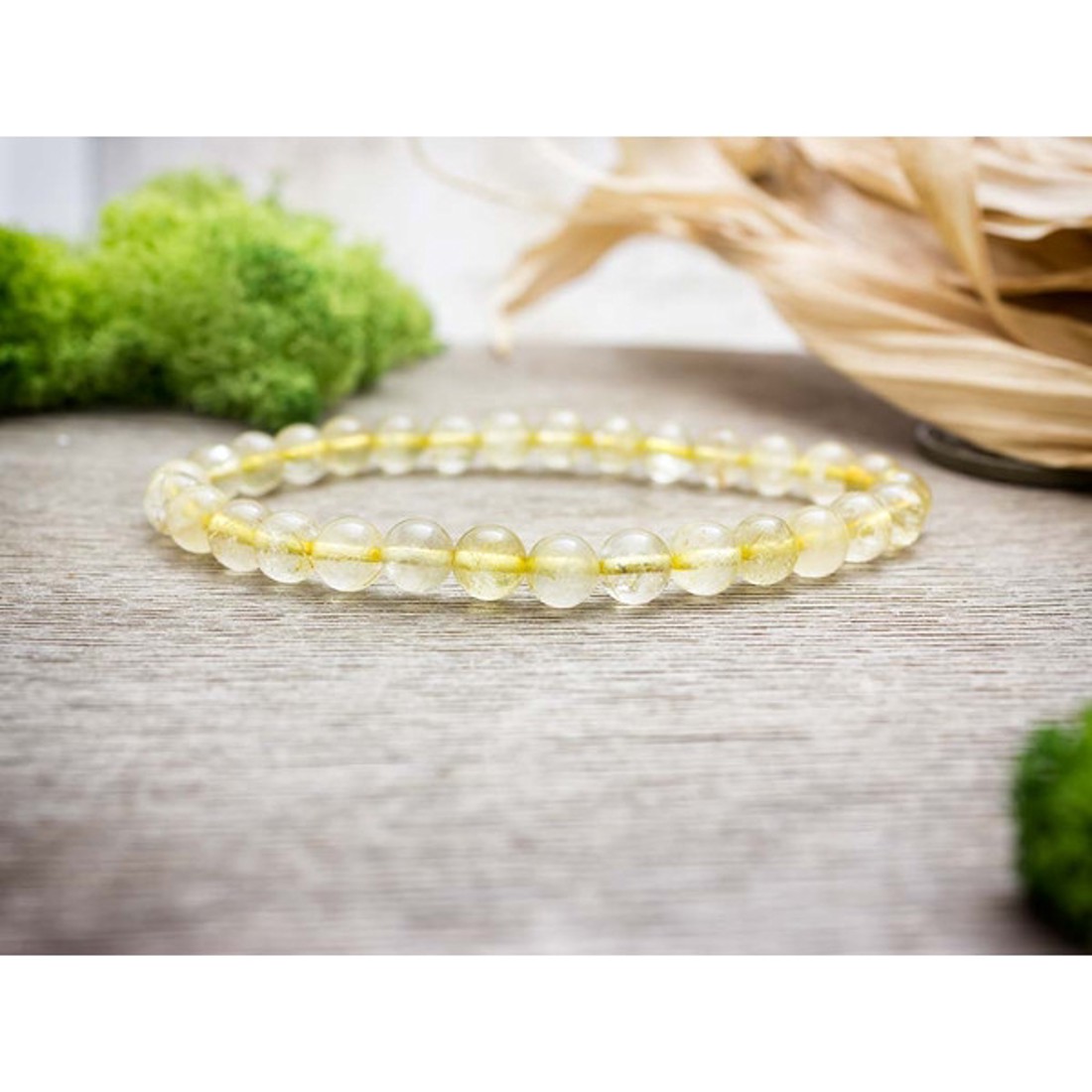 Szikrázó nap kvarc ásvány karkötő - ékszer - karkötő - ásványkarkötő - Meska.hu