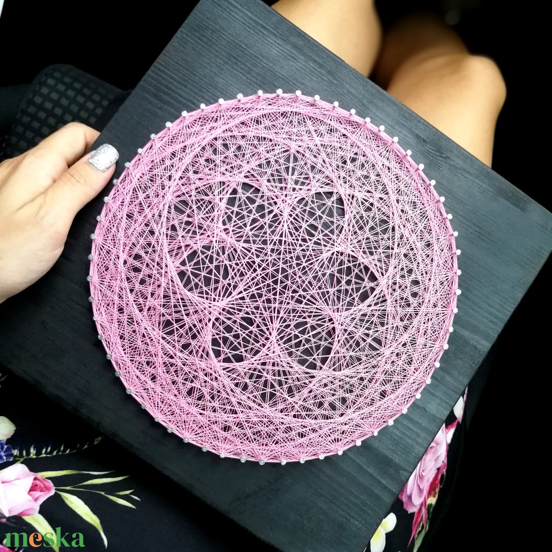 String Art Rózsaszín Lótusz 25x25cm - otthon & életmód - dekoráció - spiritualitás - mandala - Meska.hu String Art Rózsaszín Lótusz 25x25cm - otthon & életmód - dekoráció - spiritualitás - mandala - Meska.hu
