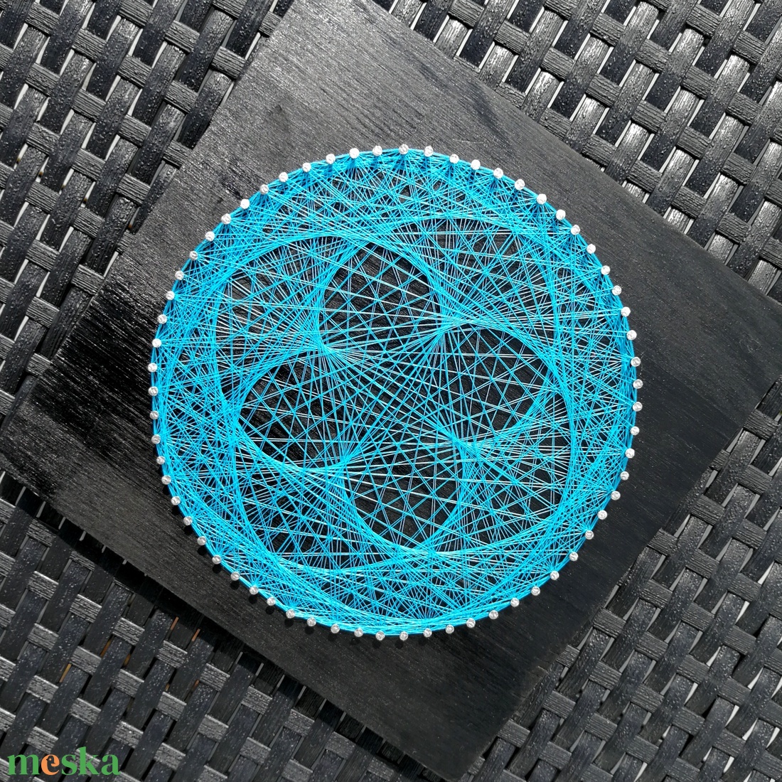 String Art VKék Lótusz 20x20cm - otthon & lakás - dekoráció - spiritualitás - mandala - Meska.hu String Art VKék Lótusz 20x20cm - otthon & lakás - dekoráció - spiritualitás - mandala - Meska.hu