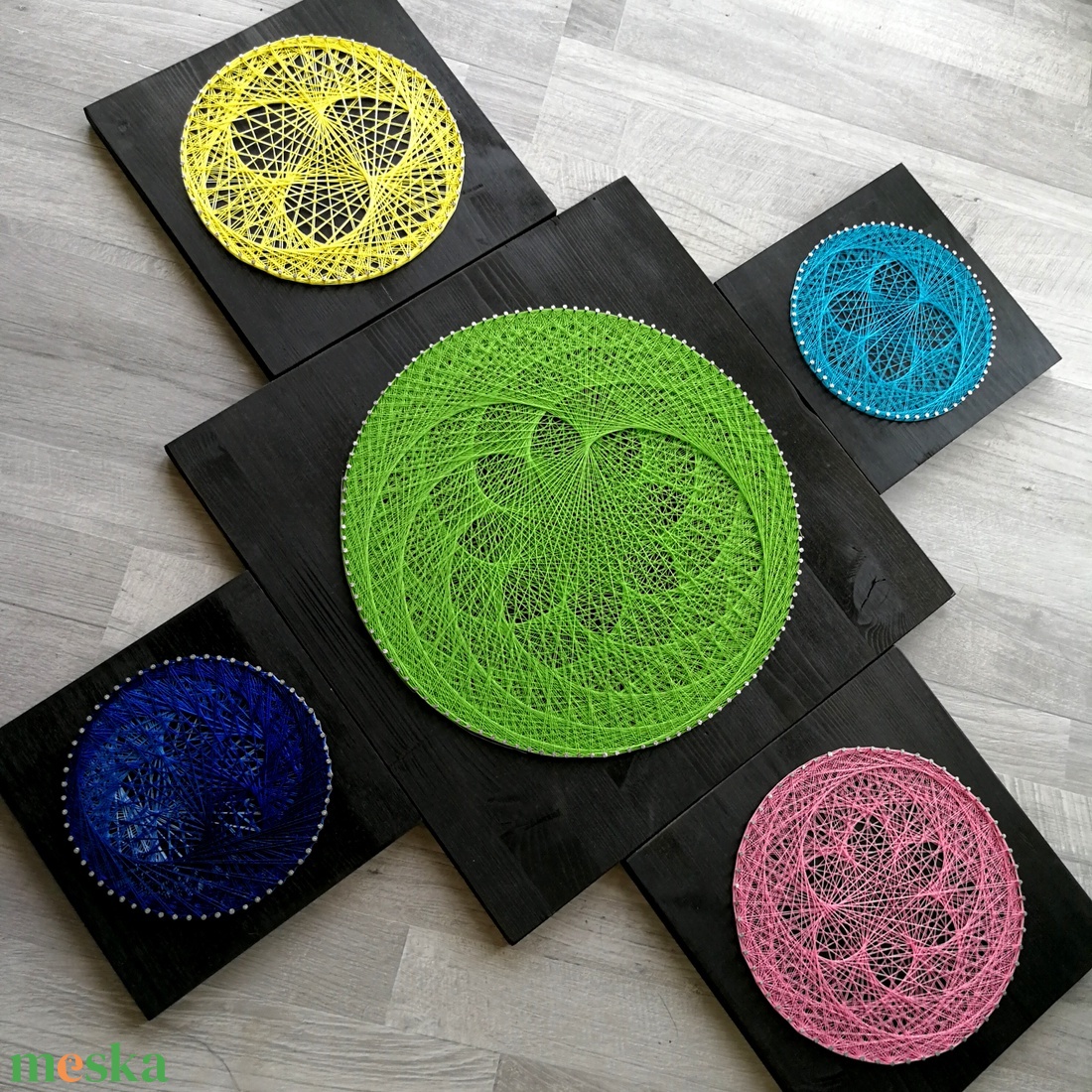 String Art VKék Lótusz 20x20cm - otthon & lakás - dekoráció - spiritualitás - mandala - Meska.hu String Art VKék Lótusz 20x20cm - otthon & lakás - dekoráció - spiritualitás - mandala - Meska.hu