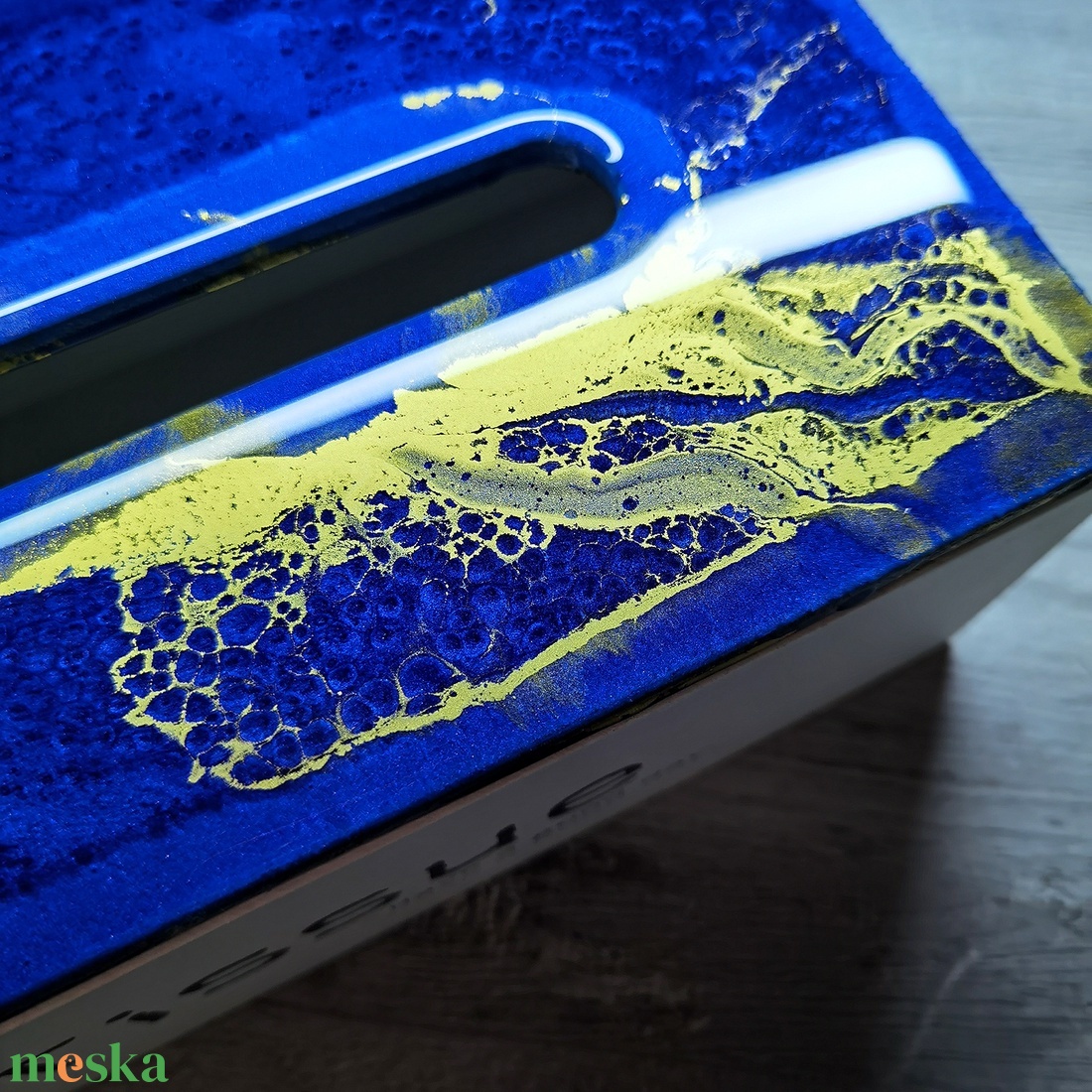 Epoxy gyantás papírzsepis doboz - otthon & életmód - dekoráció - asztal és polc dekoráció - díszdoboz - Meska.hu