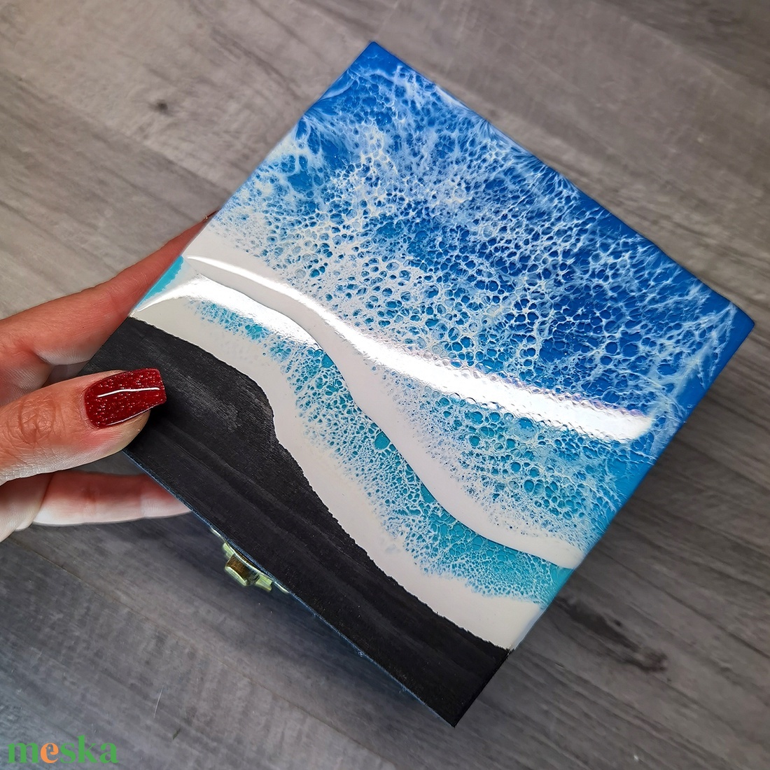 Epoxy gyantás ékszer doboz - ékszer - ékszertartó - ékszerdoboz - Meska.hu Epoxy gyantás ékszer doboz - ékszer - ékszertartó - ékszerdoboz - Meska.hu