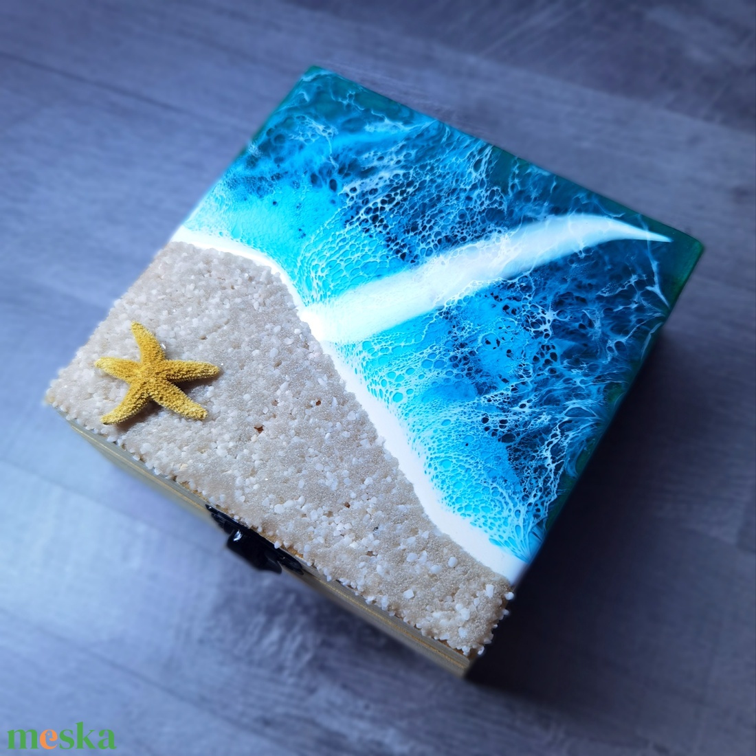 Epoxy tengeres ékszer doboz - ékszer - ékszertartó - ékszerdoboz - Meska.hu Epoxy tengeres ékszer doboz - ékszer - ékszertartó - ékszerdoboz - Meska.hu