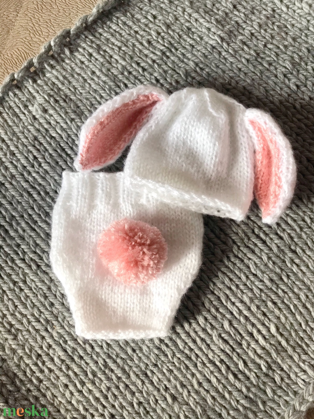 Újszülött nadrág sapkával - ruha & divat - gyerekruha - Meska.hu