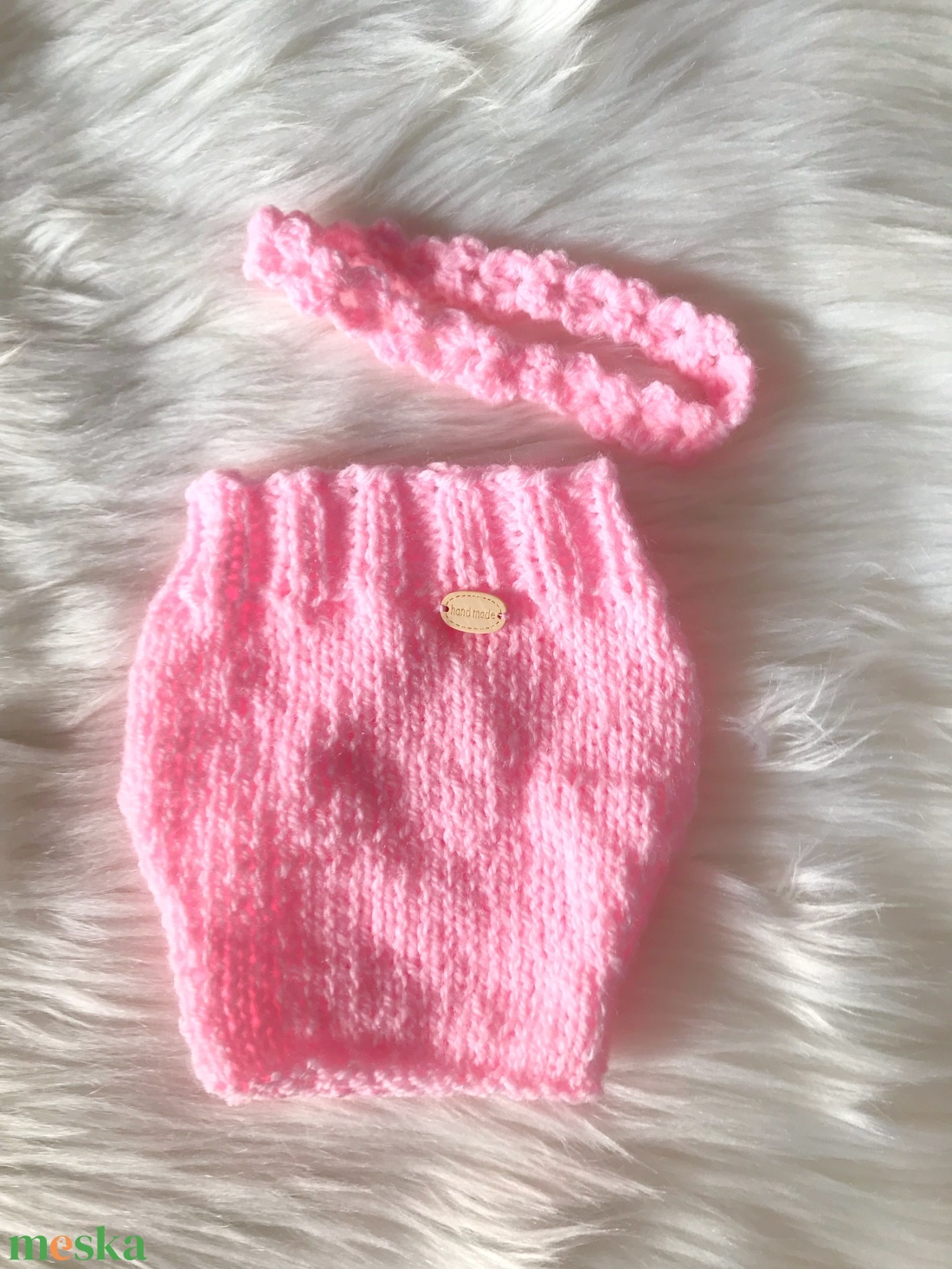 Újszülött pelenkabugyi+hajpánt - ruha & divat - babaruha & gyerekruha - babafotózási ruha és kellék - Meska.hu