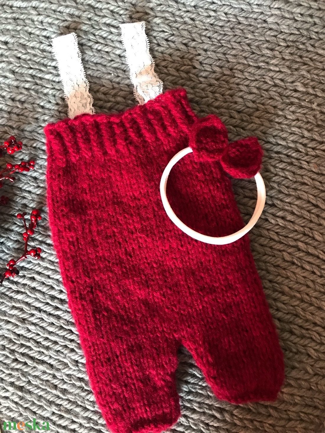 Újszülött body hajpánttal - ruha & divat - babaruha & gyerekruha - babafotózási ruha és kellék - Meska.hu