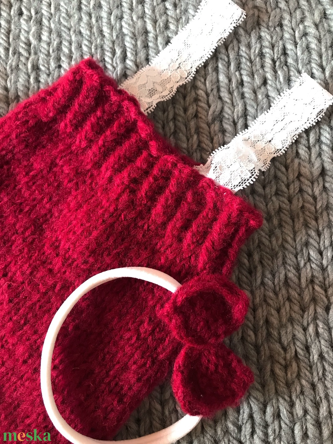 Újszülött body hajpánttal - ruha & divat - babaruha & gyerekruha - babafotózási ruha és kellék - Meska.hu