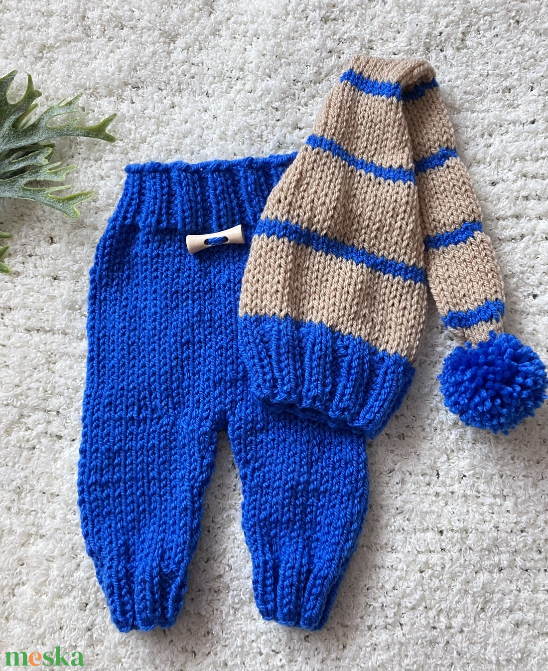 Újszülött nadrág sapkával - ruha & divat - gyerekruha - Meska.hu