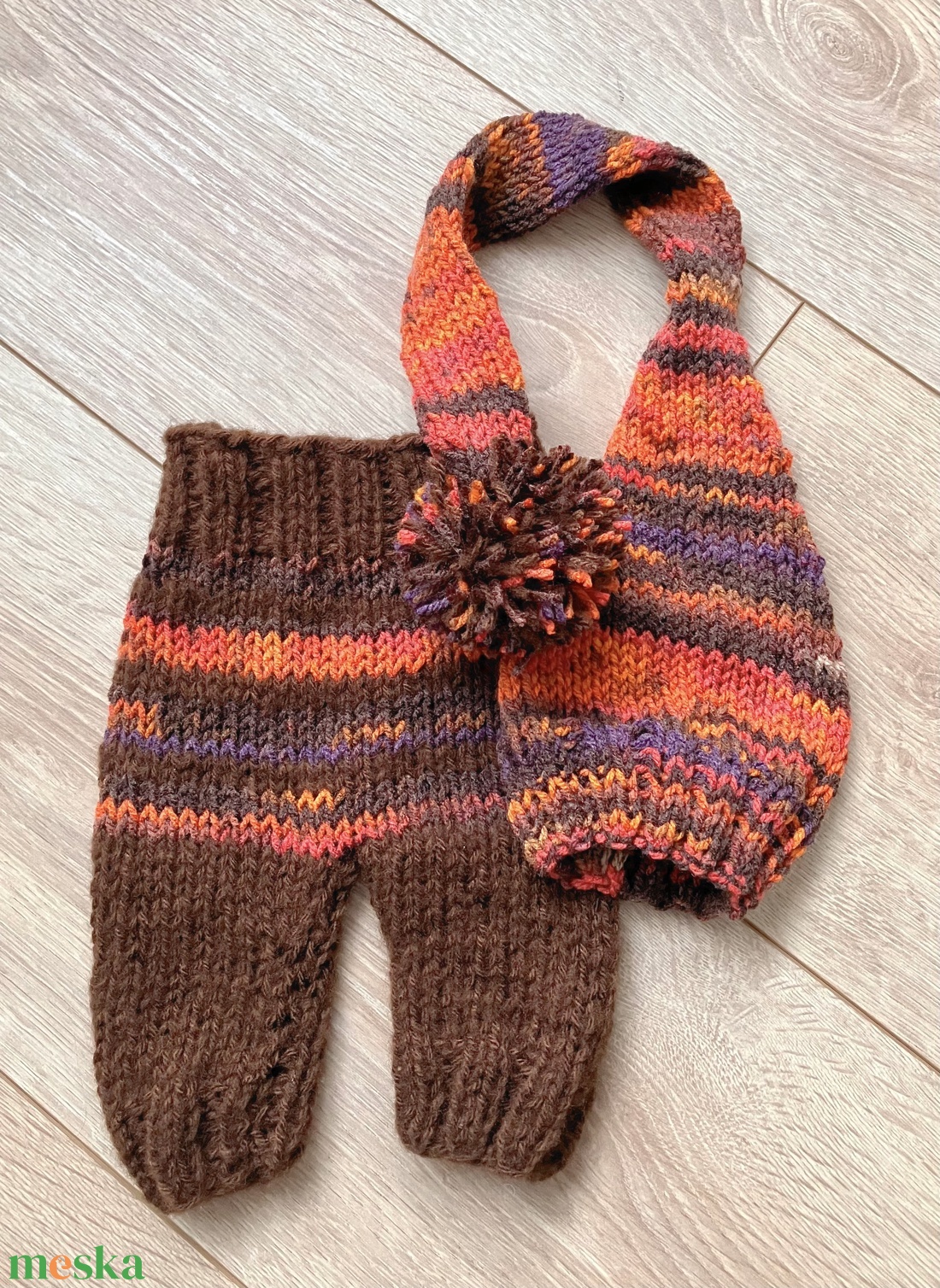 Újszülött nadrág sapkával - ruha & divat - gyerekruha - nadrág - Meska.hu