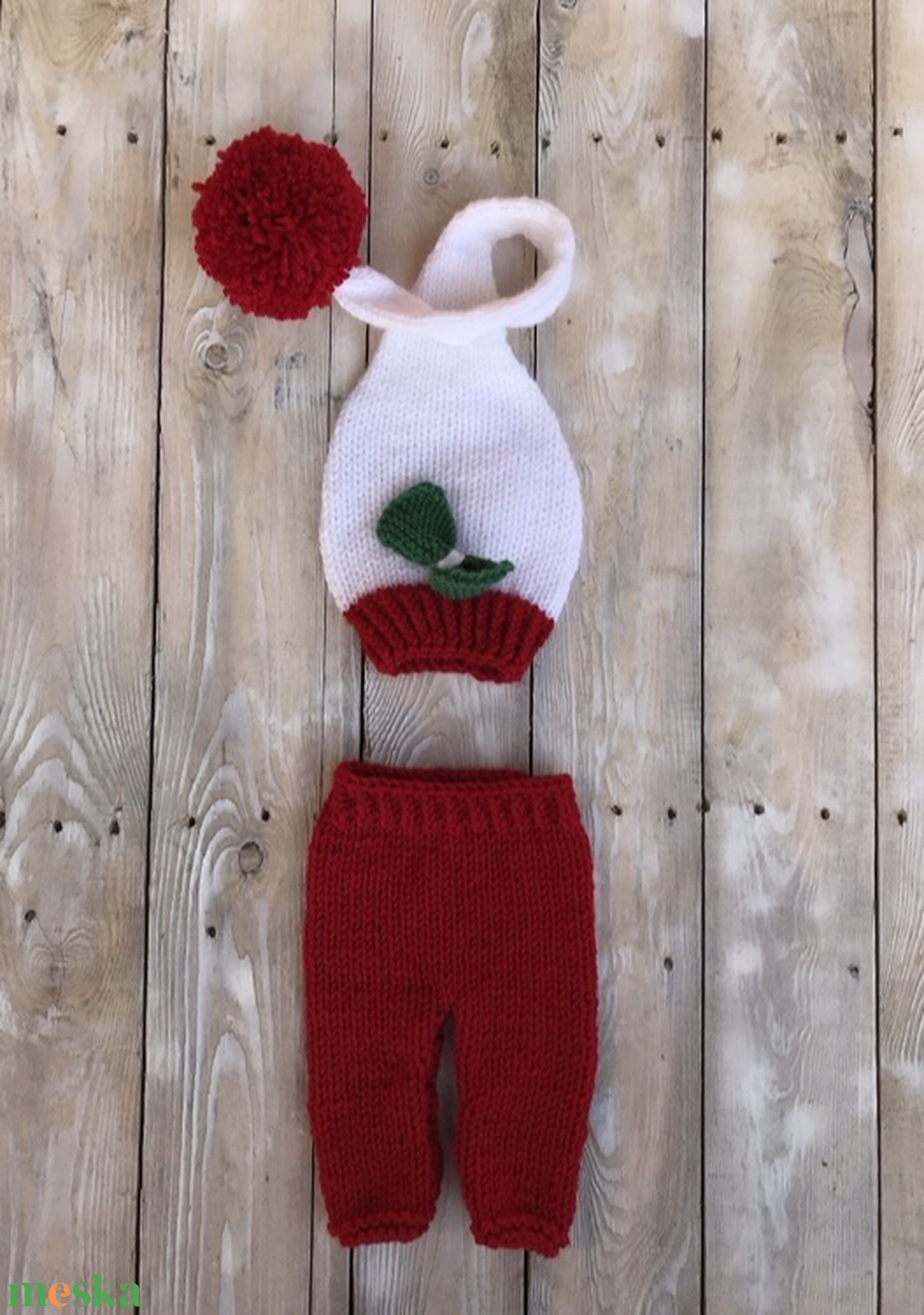 Újszülött nadrág sapkával - ruha & divat - babaruha & gyerekruha - babafotózási ruha és kellék - Meska.hu