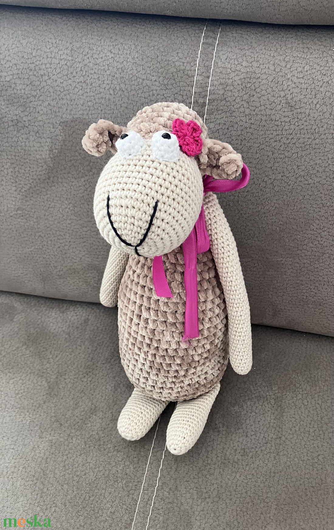 Horgolt bárány - játék & sport - plüssállat & játékfigura - más figura - Meska.hu