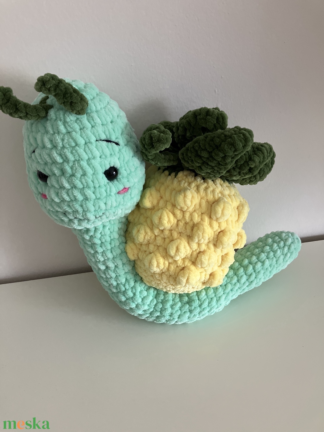 Horgolt csiga - játék & sport - plüssállat & játékfigura - csiga - Meska.hu