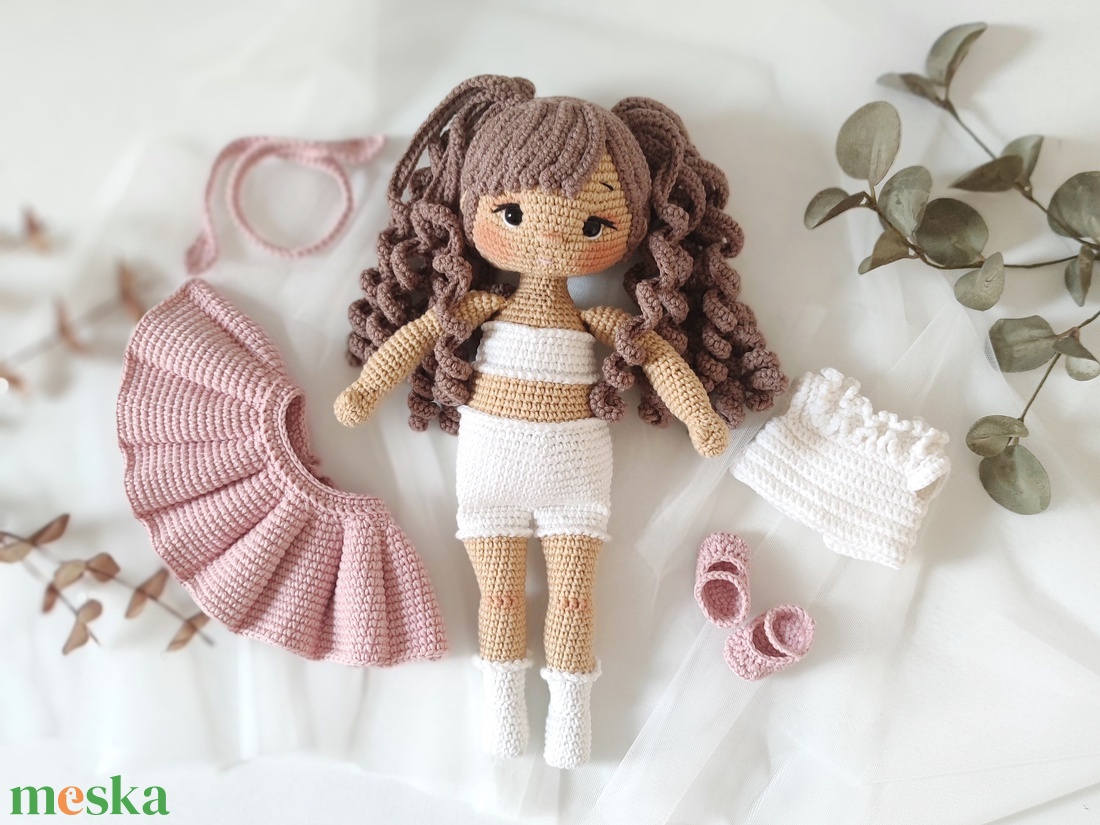 Horgolt Mila baba - játék & sport - baba & babaház - baba - Meska.hu