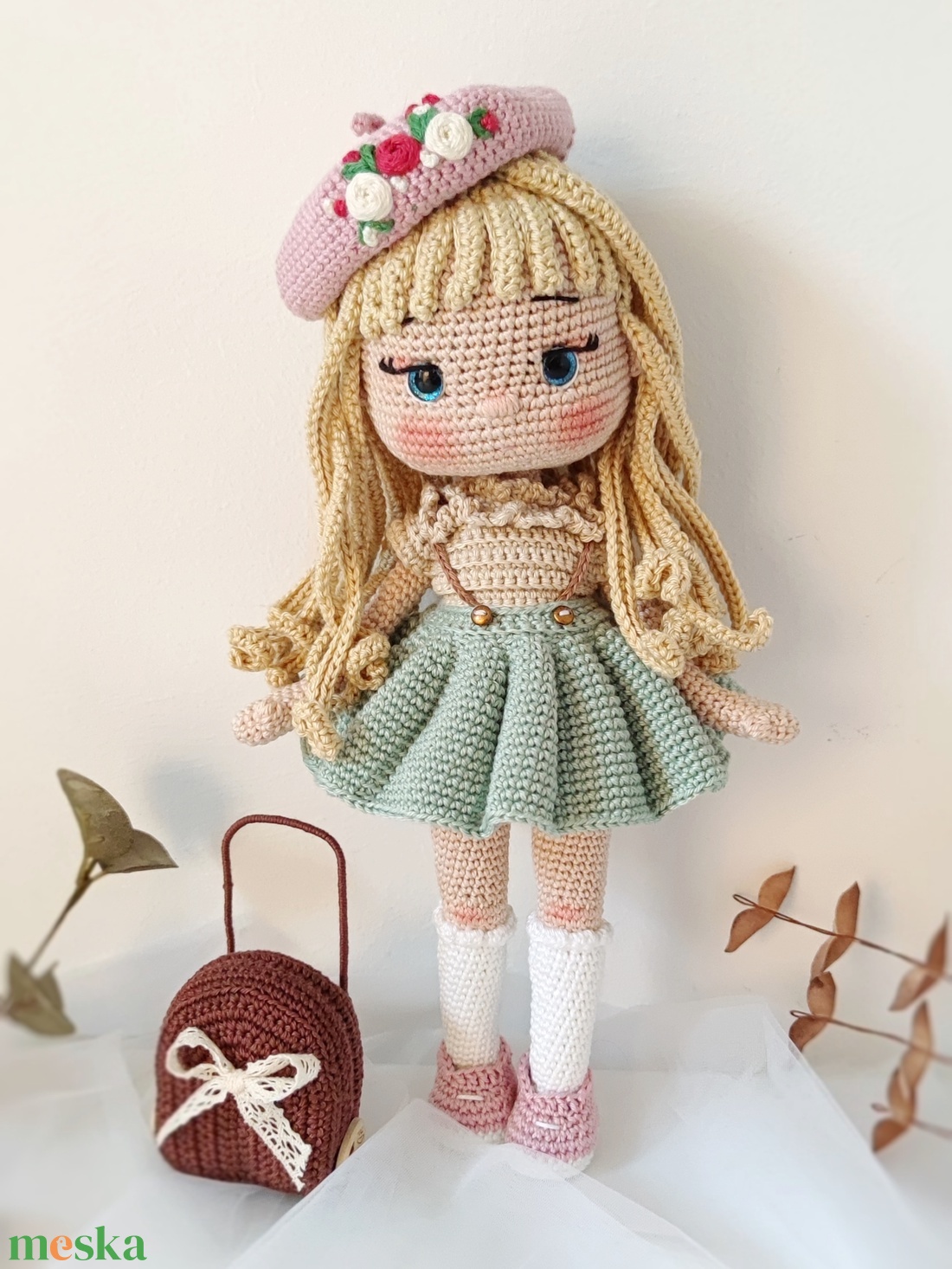 Horgolt Emili baba - játék & sport - baba & babaház - öltöztethető baba - Meska.hu