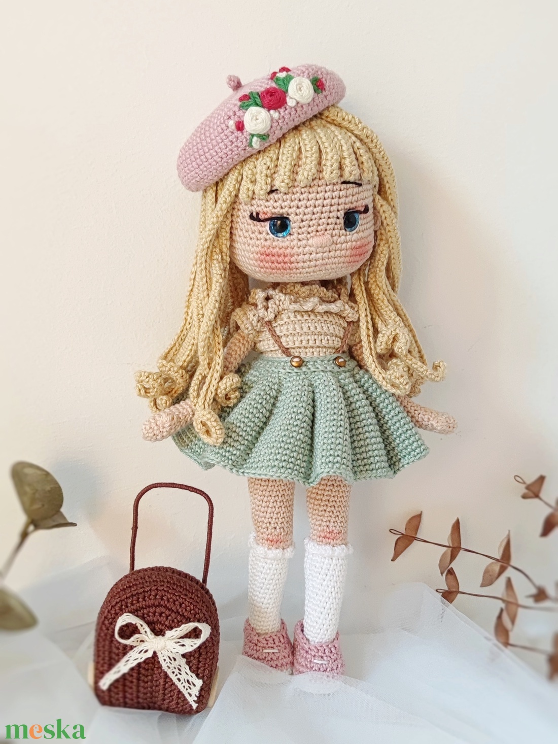 Horgolt Emili baba - játék & sport - baba & babaház - öltöztethető baba - Meska.hu