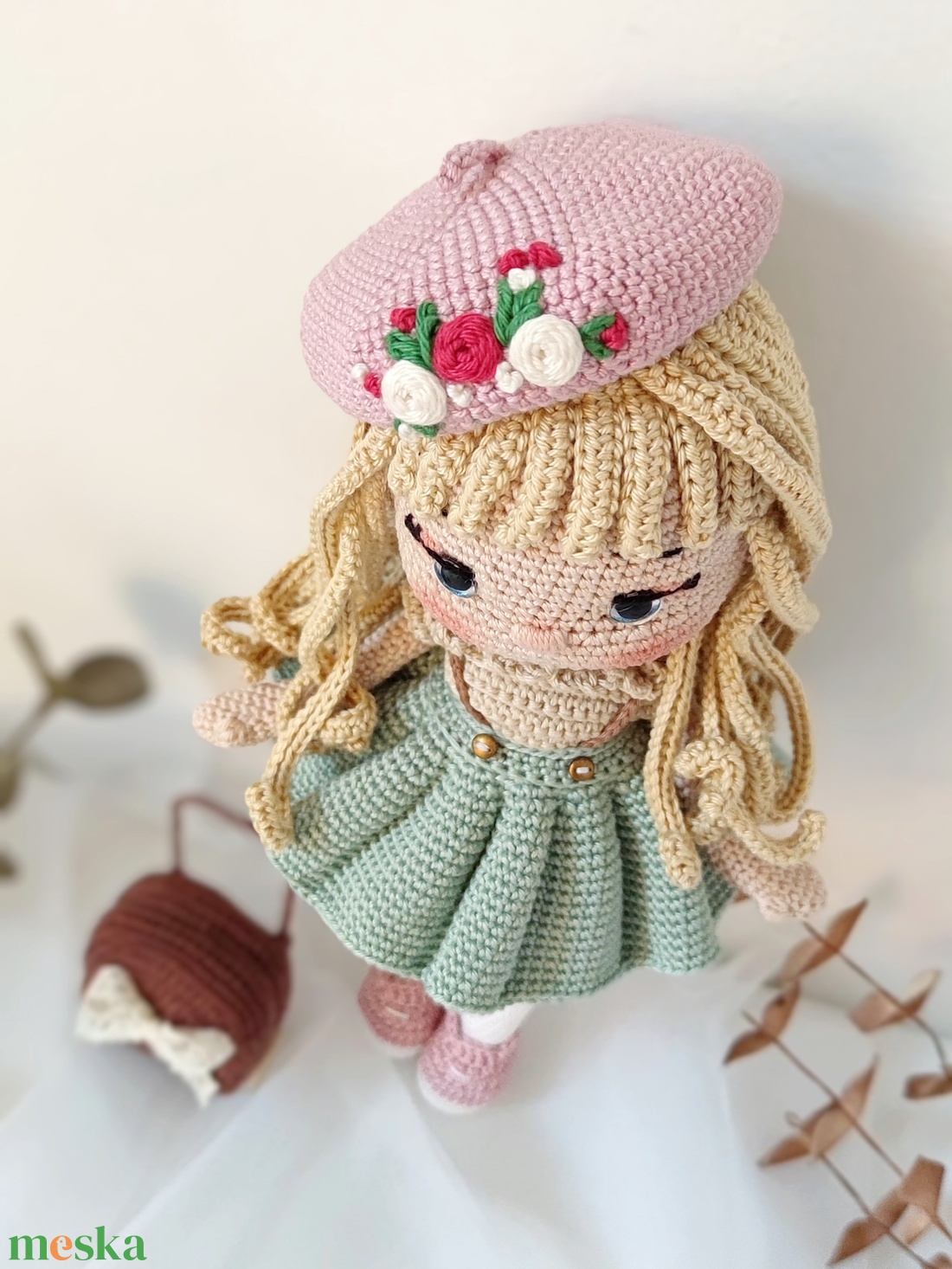 Horgolt Emili baba - játék & sport - baba & babaház - öltöztethető baba - Meska.hu