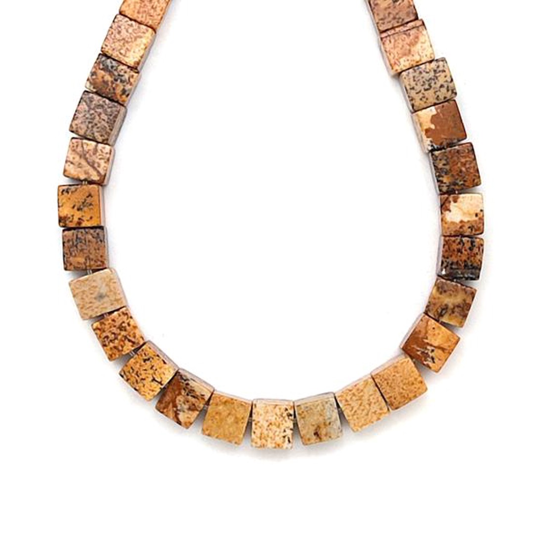 Jáspis kép kocka 6-7mm � ékszerkészítő alapanyag (füzér) - kellékek & szerszámok - ásvány alapanyag - ásványfüzér - Meska.hu