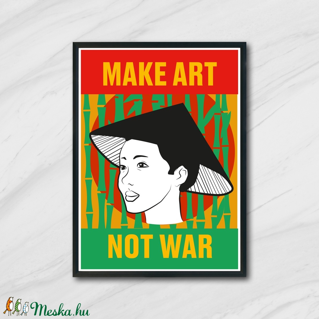 Vietnám Poszter, Make art not war - otthon & lakás - poszter - poszter - Meska.hu
