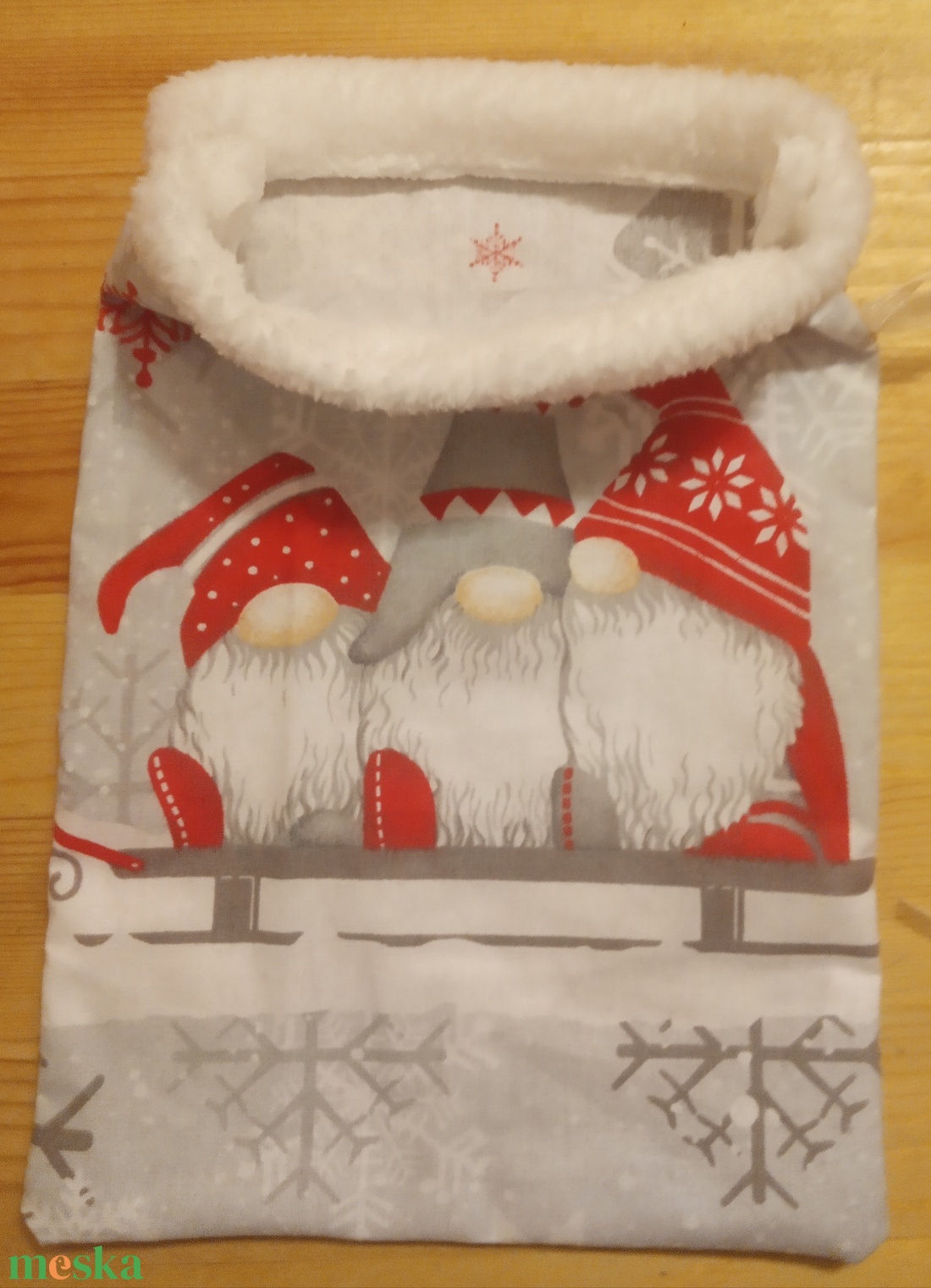 Mikulás zsákocska (BNS1) - karácsony - mikulás - mikulás zsák - Meska.hu