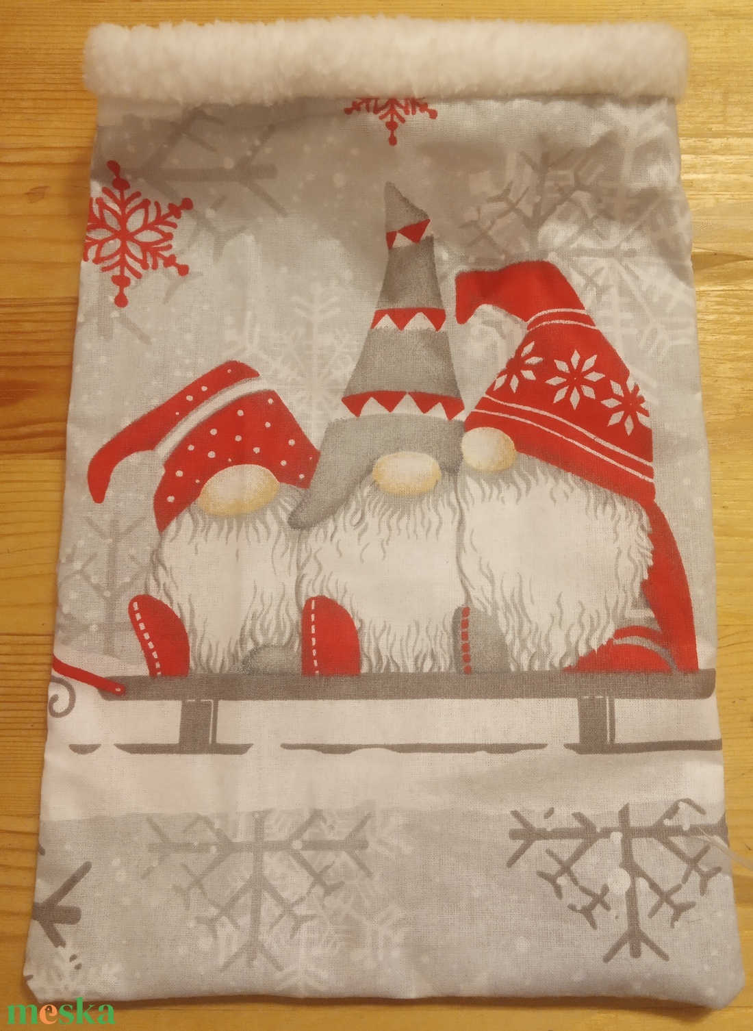 Mikulás zsákocska (BNS1) - karácsony - mikulás - mikulás zsák - Meska.hu