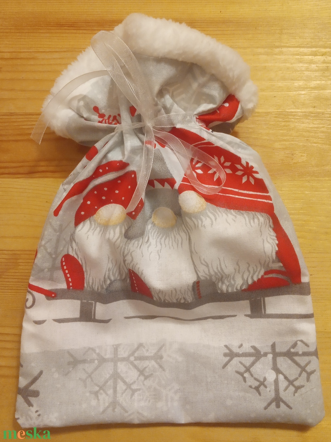 Mikulás zsákocska (BNS1) - karácsony - mikulás - mikulás zsák - Meska.hu